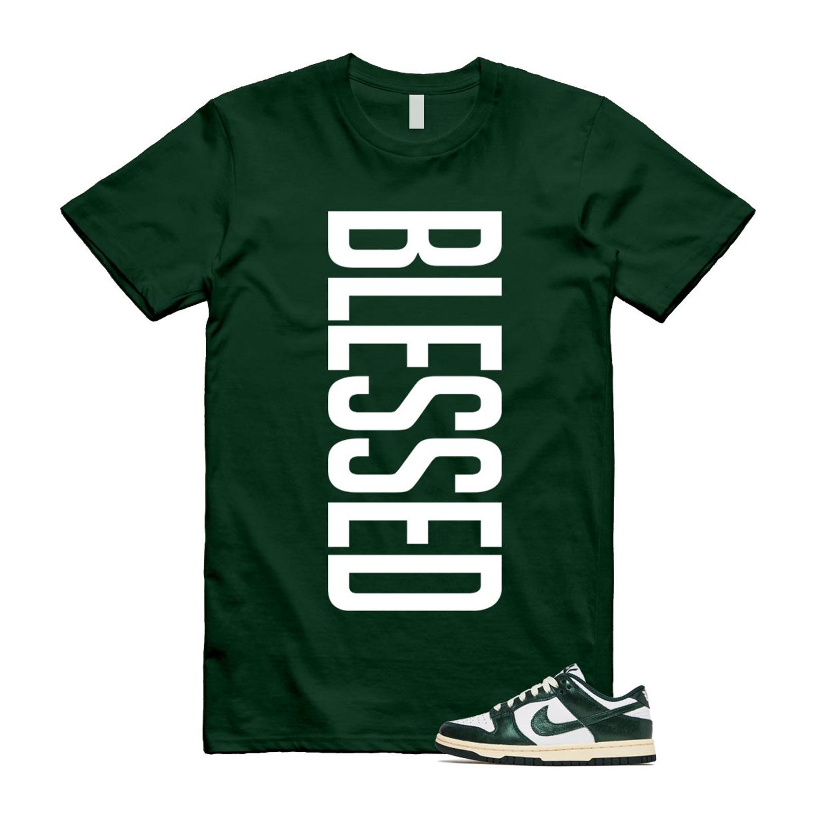 Dunk Vintage Green White Pro Coconut Milk T Shirt Match VERTBLS DV0833-111 T-Shirt, Sneaker Match Tee