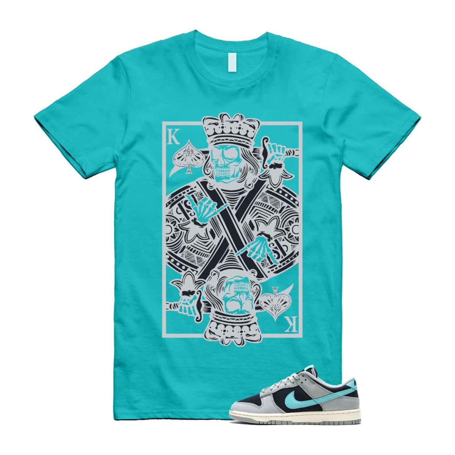 Dunk Green Frost Light Pumice Dark Obsidian Coconut Milk Low Retro Premium T Shirt Match KC FB8895-001 T-Shirt, Sneaker Match Tee