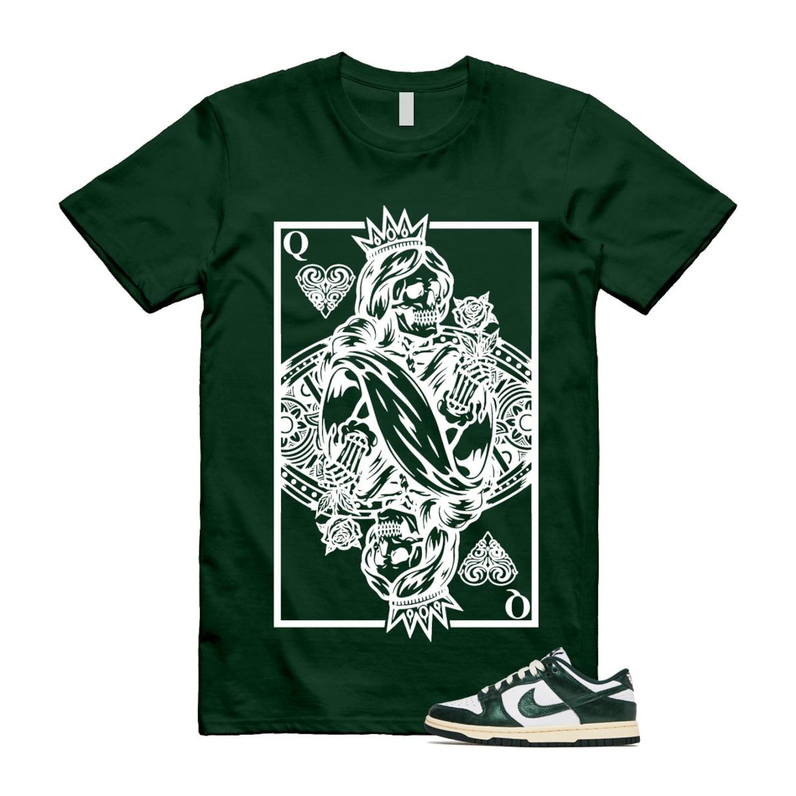 Dunk Vintage Green White Pro Coconut Milk T Shirt Match QC DV0833-111 T-Shirt, Sneaker Match Tee