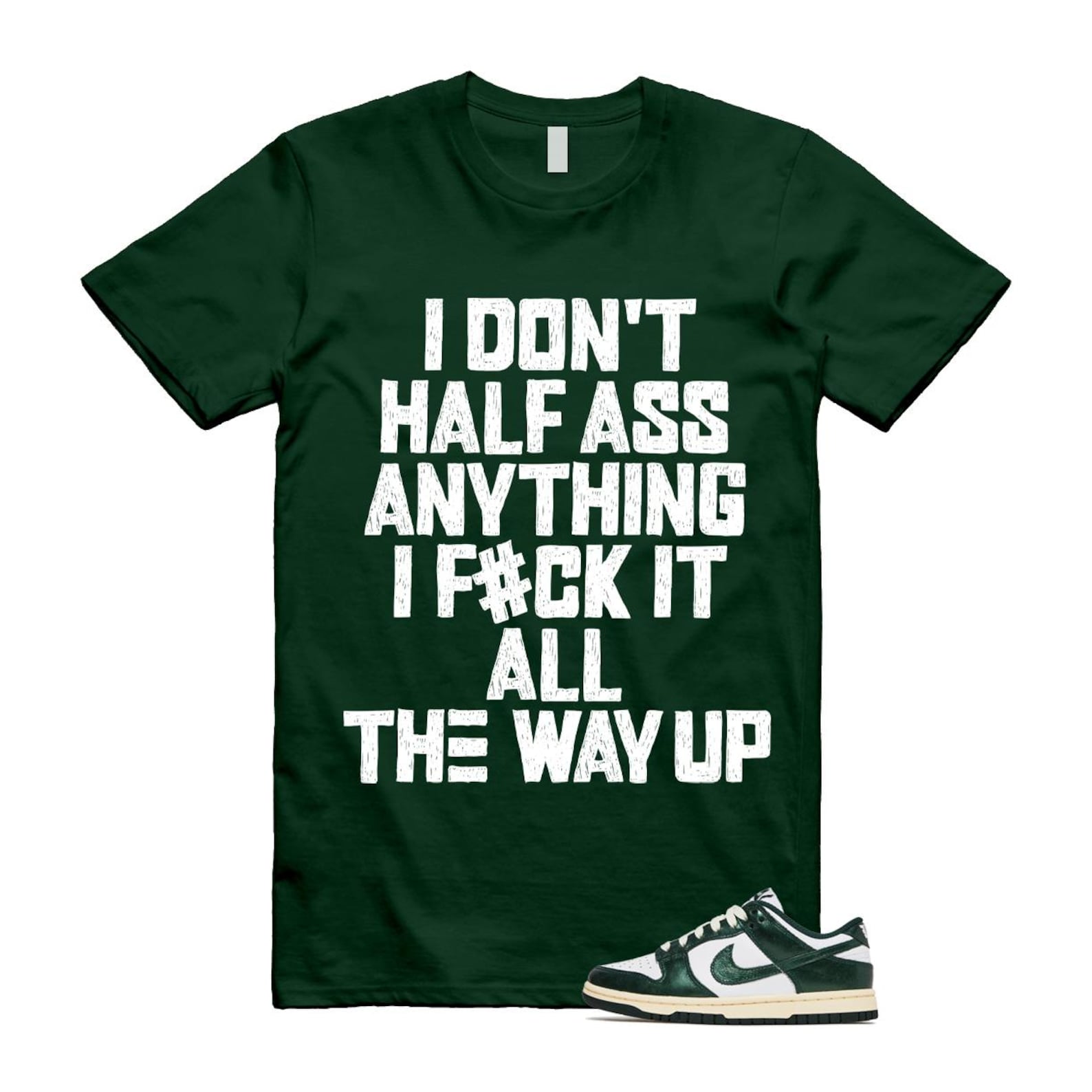 Dunk Vintage Green White Pro Coconut Milk T Shirt Match HALF DV0833-111 T-Shirt, Sneaker Match Tee
