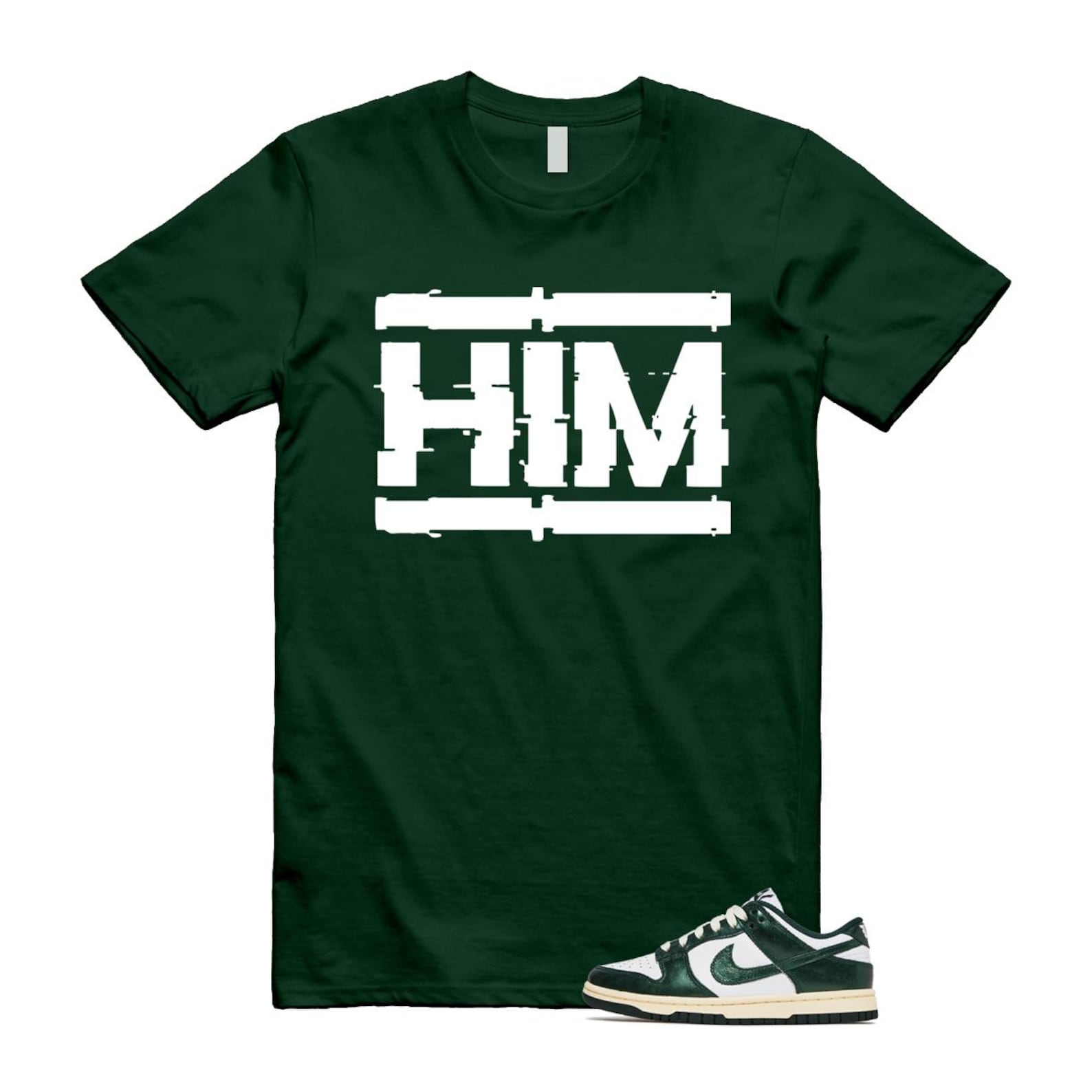 Dunk Vintage Green White Pro Coconut Milk T Shirt Match HIM DV0833-111 T-Shirt, Sneaker Match Tee