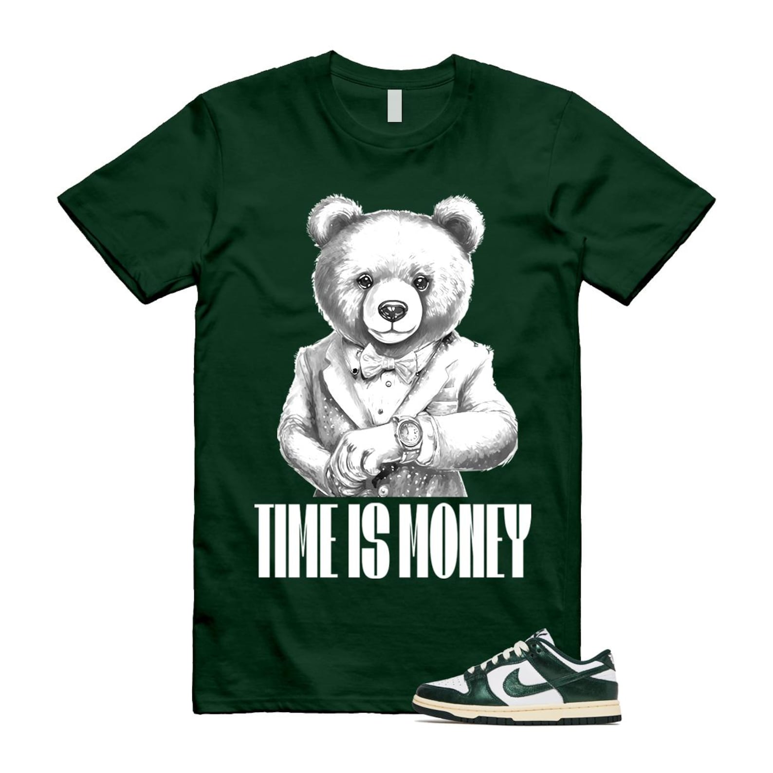 Dunk Vintage Green White Pro Coconut Milk T Shirt Match TIM DV0833-111 T-Shirt, Sneaker Match Tee