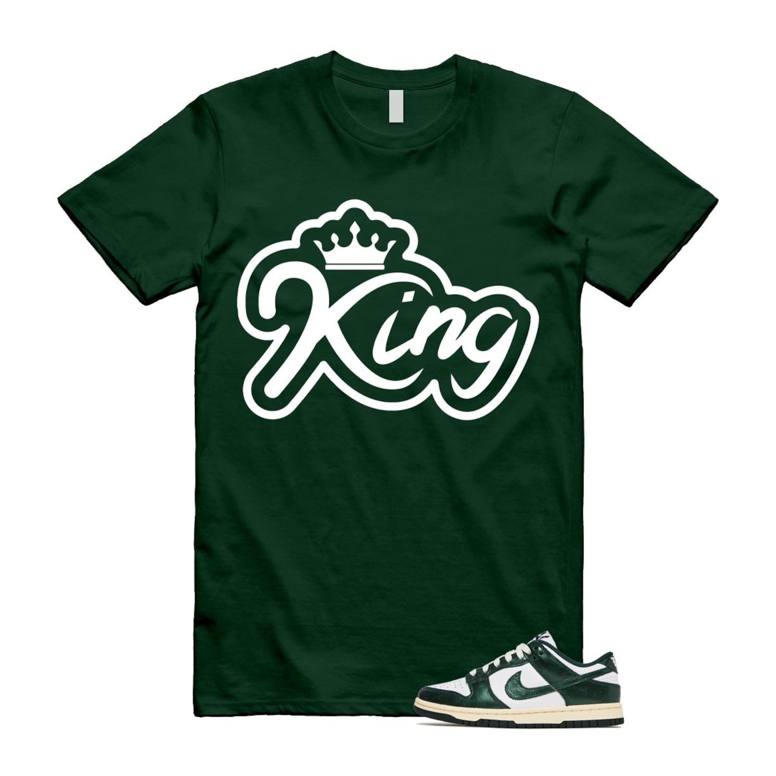 Dunk Vintage Green White Pro Coconut Milk T Shirt Match K2 DV0833-111 T-Shirt, Sneaker Match Tee