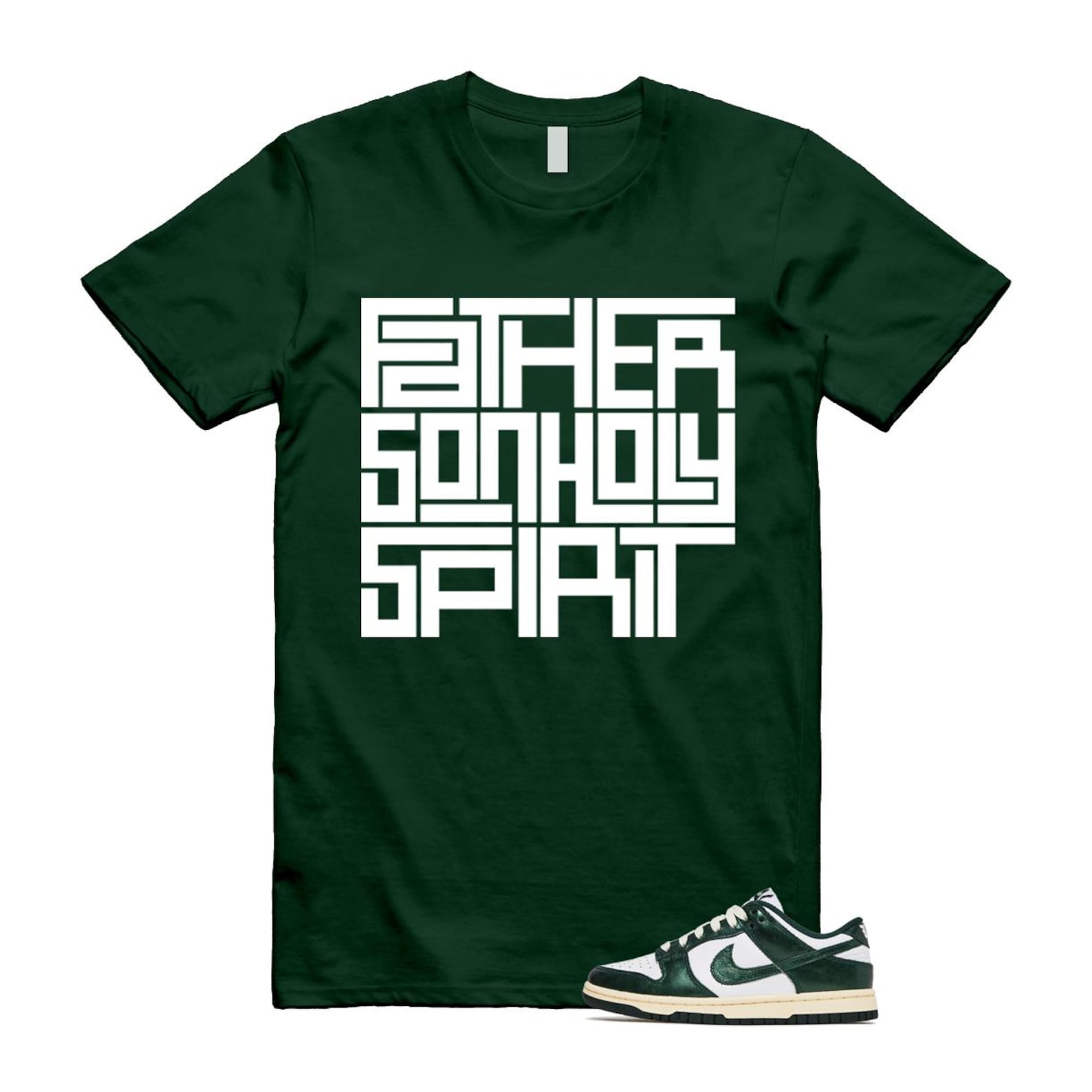 Dunk Vintage Green White Pro Coconut Milk T Shirt Match FATHER DV0833-111 T-Shirt, Sneaker Match Tee