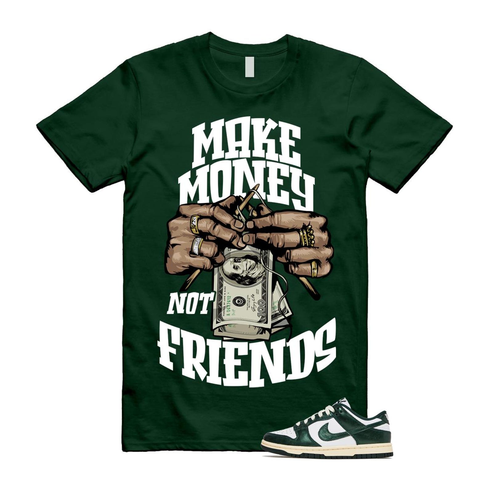 Dunk Vintage Green White Pro Coconut Milk T Shirt Match MM DV0833-111 T-Shirt, Sneaker Match Tee