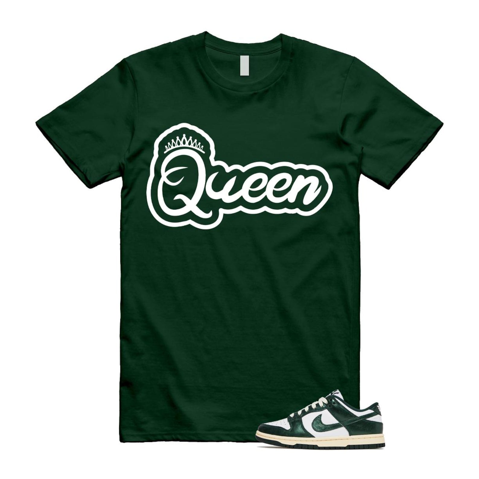 Dunk Vintage Green White Pro Coconut Milk T Shirt Match Q2 DV0833-111 T-Shirt, Sneaker Match Tee