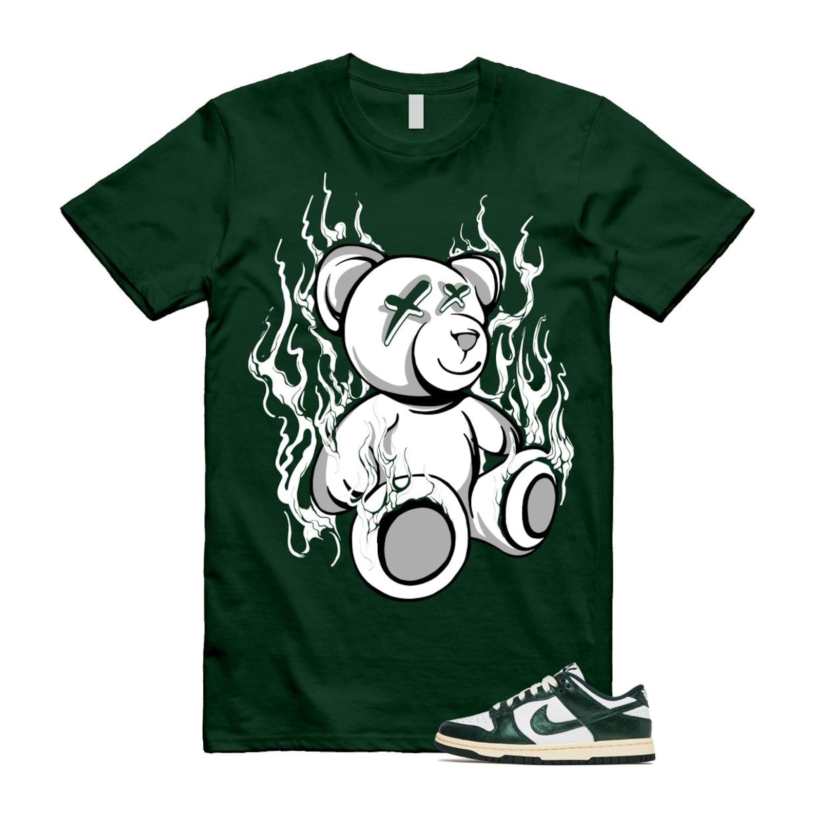 Dunk Vintage Green White Pro Coconut Milk T Shirt Match LIT DV0833-111 T-Shirt, Sneaker Match Tee
