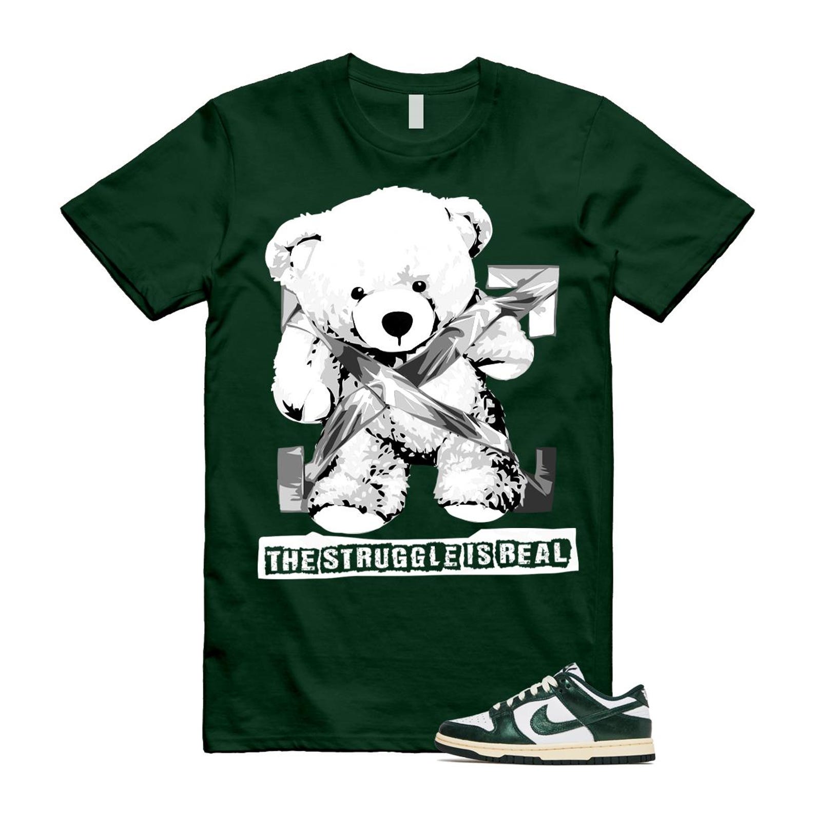 Dunk Vintage Green White Pro Coconut Milk T Shirt Match STRUG DV0833-111 T-Shirt, Sneaker Match Tee