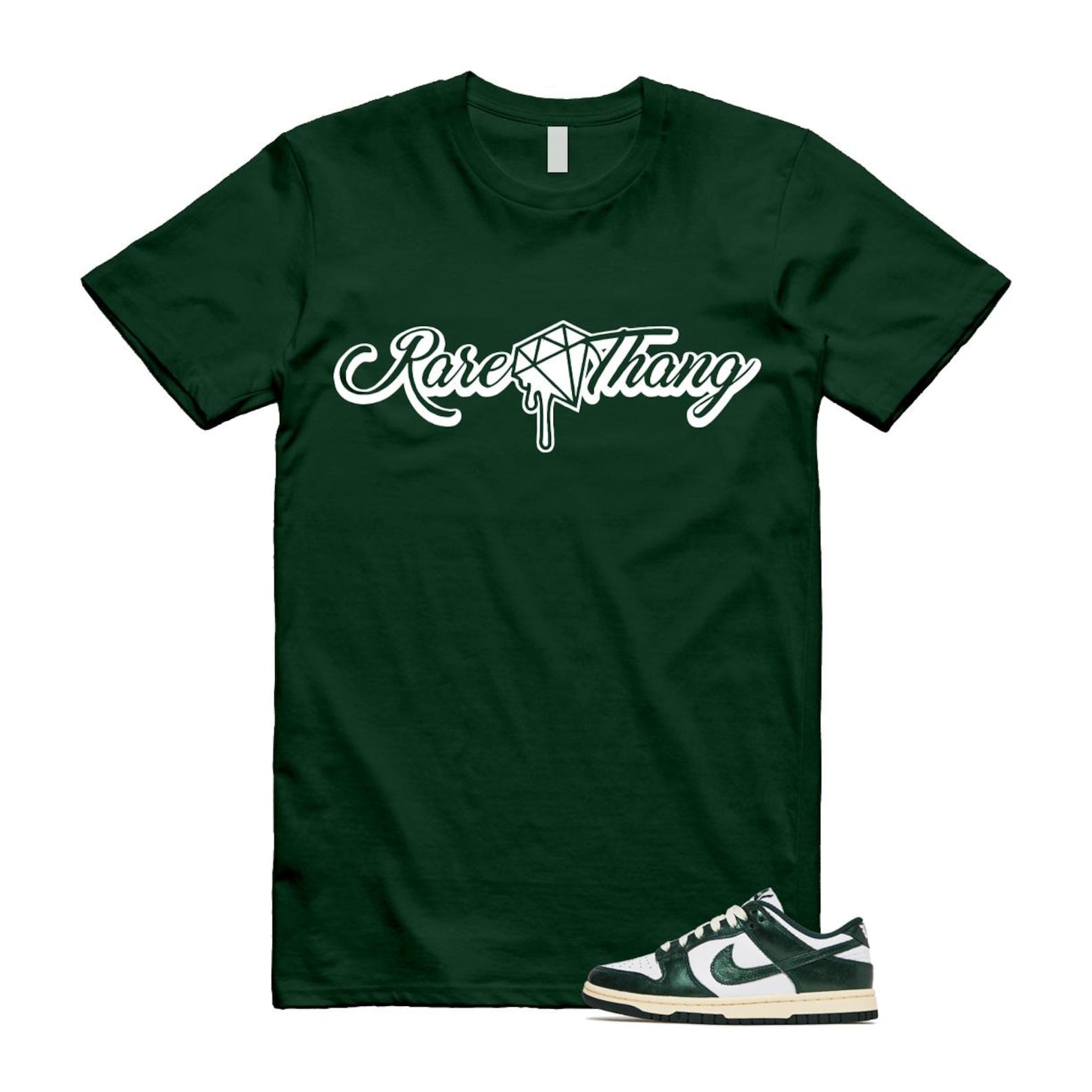 Dunk Vintage Green White Pro Coconut Milk T Shirt Match RARE DV0833-111 T-Shirt, Sneaker Match Tee