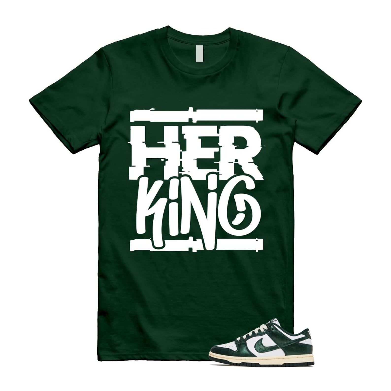 Dunk Vintage Green White Pro Coconut Milk T Shirt Match HK DV0833-111 T-Shirt, Sneaker Match Tee