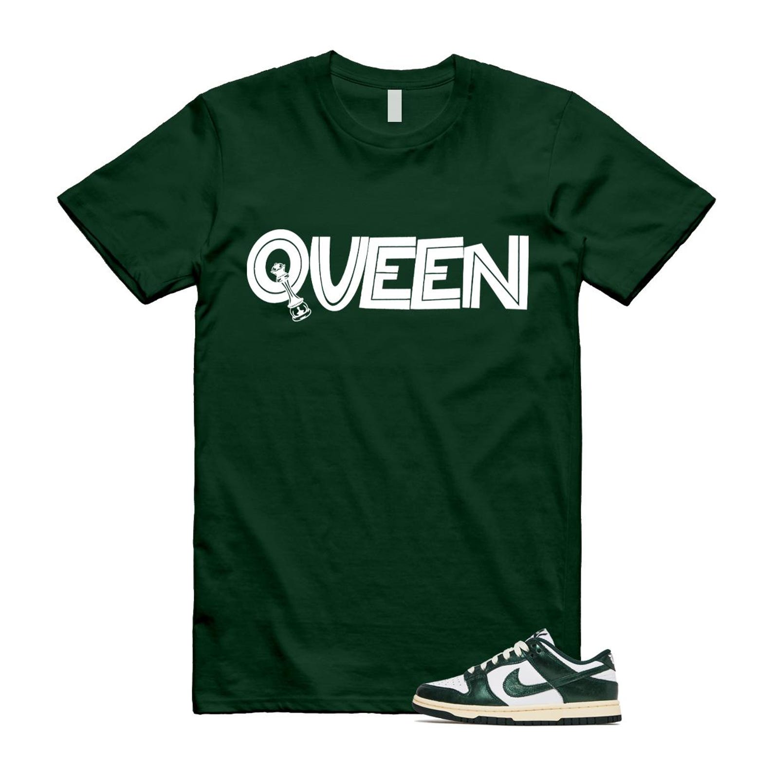Dunk Vintage Green White Pro Coconut Milk T Shirt Match QUEEN DV0833-111 T-Shirt, Sneaker Match Tee