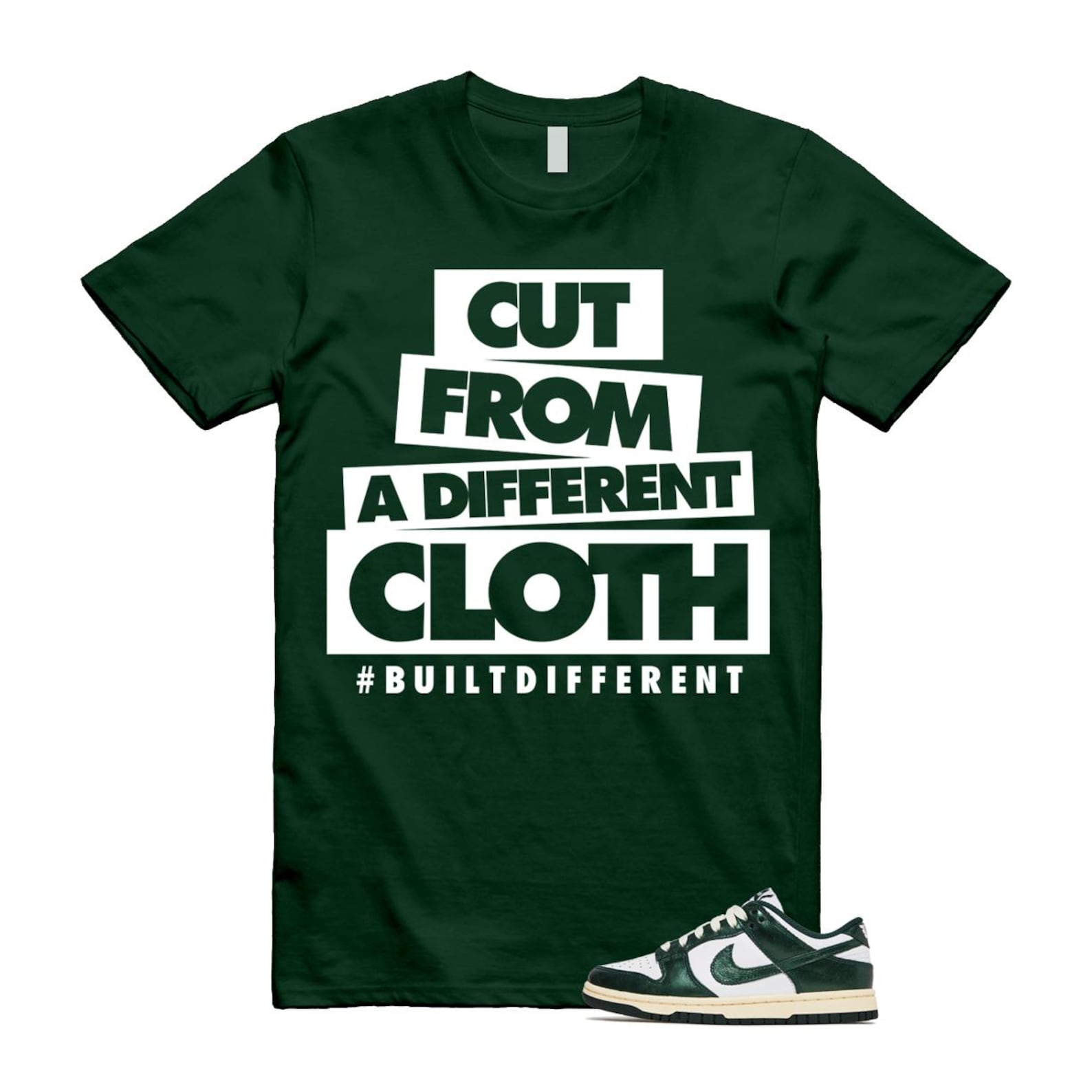 Dunk Vintage Green White Pro Coconut Milk T Shirt Match CLOTH DV0833-111 T-Shirt, Sneaker Match Tee