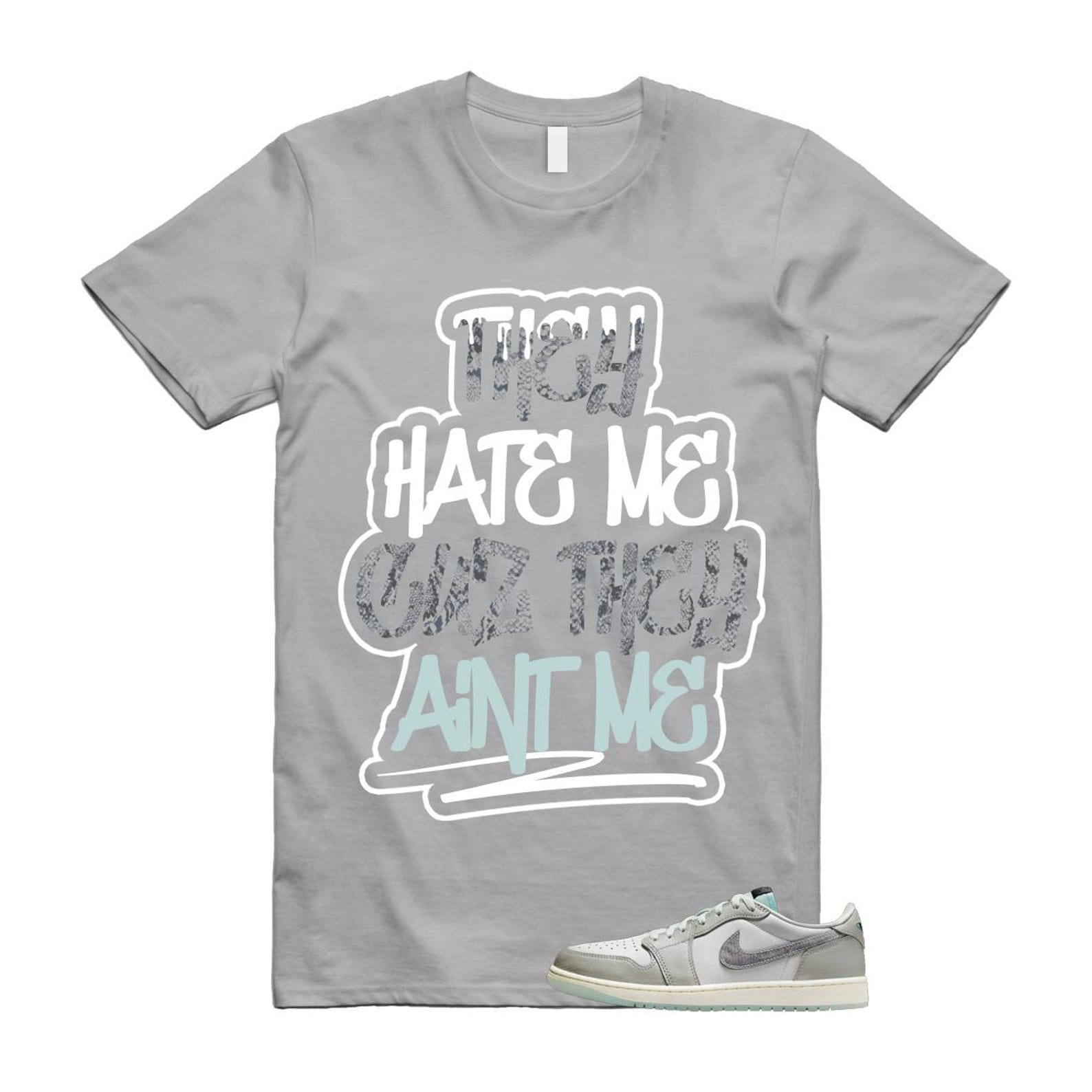 1 Year of the Snake Summit White Photon Dust Barely Green T Shirt Match They Hate Me Cause They Ain't Me HF3144-100 T-Shirt, Sneaker Match Tee