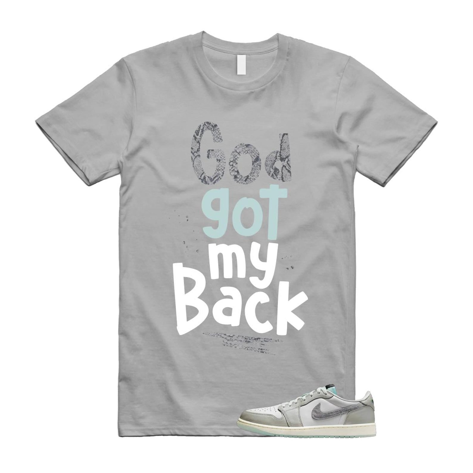 1 Year of the Snake Summit White Photon Dust Barely Green T Shirt Match God's Got My Back HF3144-100 T-Shirt, Sneaker Match Tee