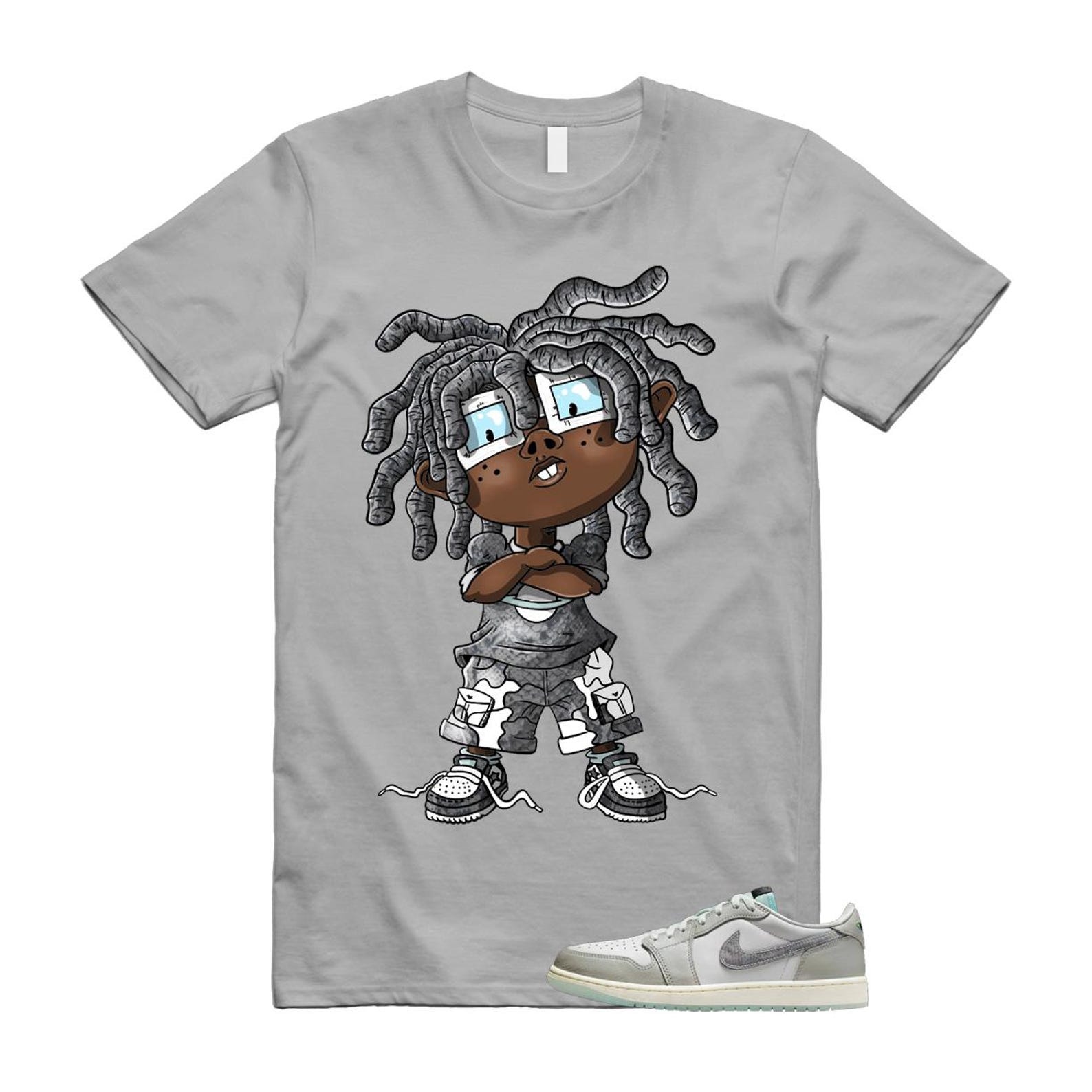1 Year of the Snake Summit White Photon Dust Barely Green T Shirt Match CHONGO HF3144-100 T-Shirt, Sneaker Match Tee