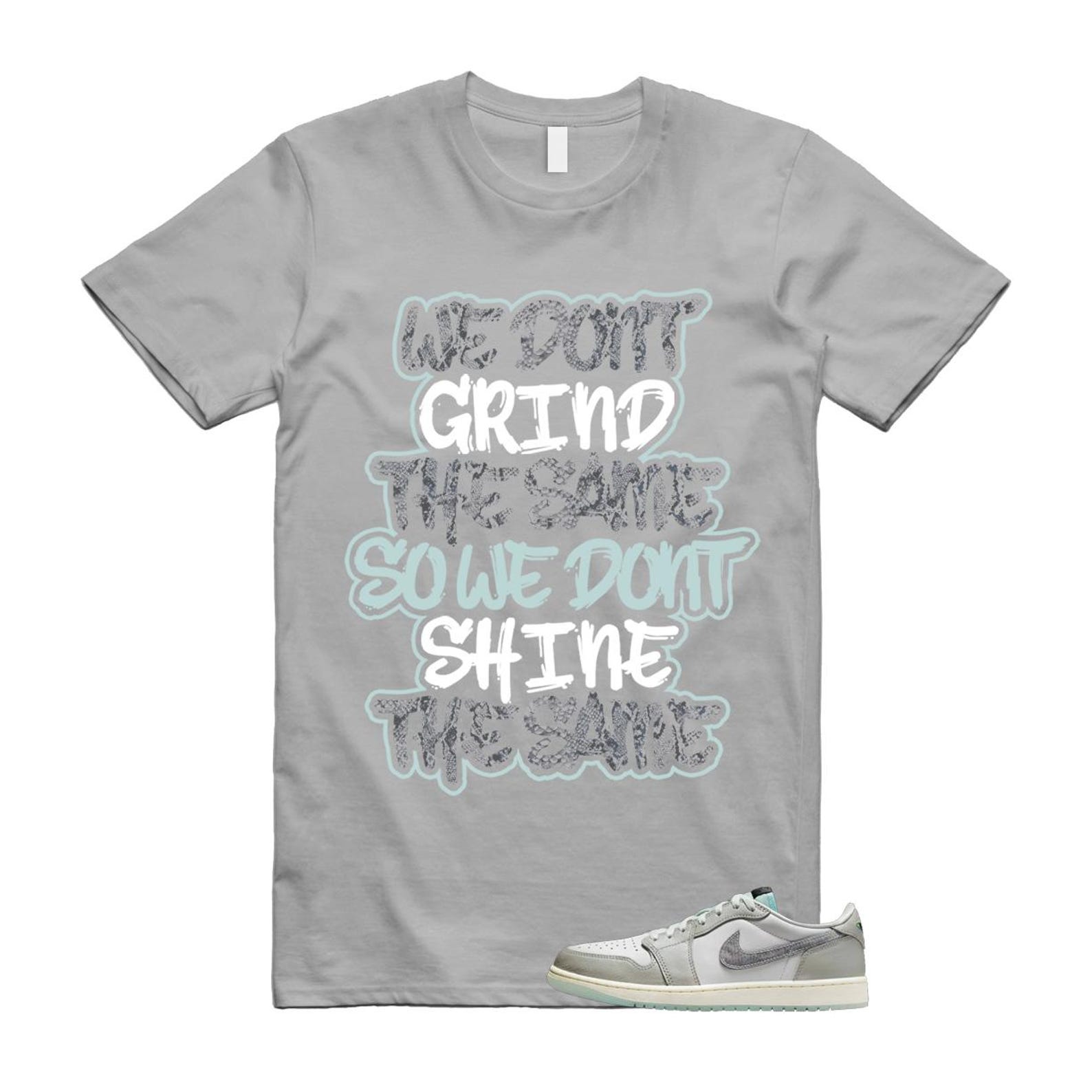 1 Year of the Snake Summit White Photon Dust Barely Green T Shirt Match We Don't Grind the Same HF3144-100 T-Shirt, Sneaker Match Tee