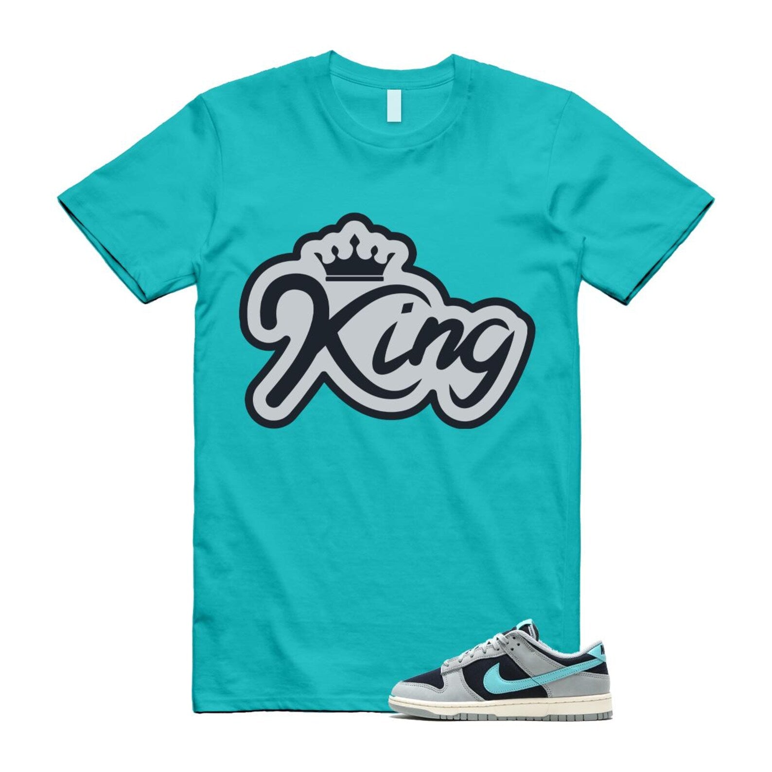 Dunk Green Frost Light Pumice Dark Obsidian Coconut Milk Low Retro Premium T Shirt Match K2 FB8895-001 T-Shirt, Sneaker Match Tee