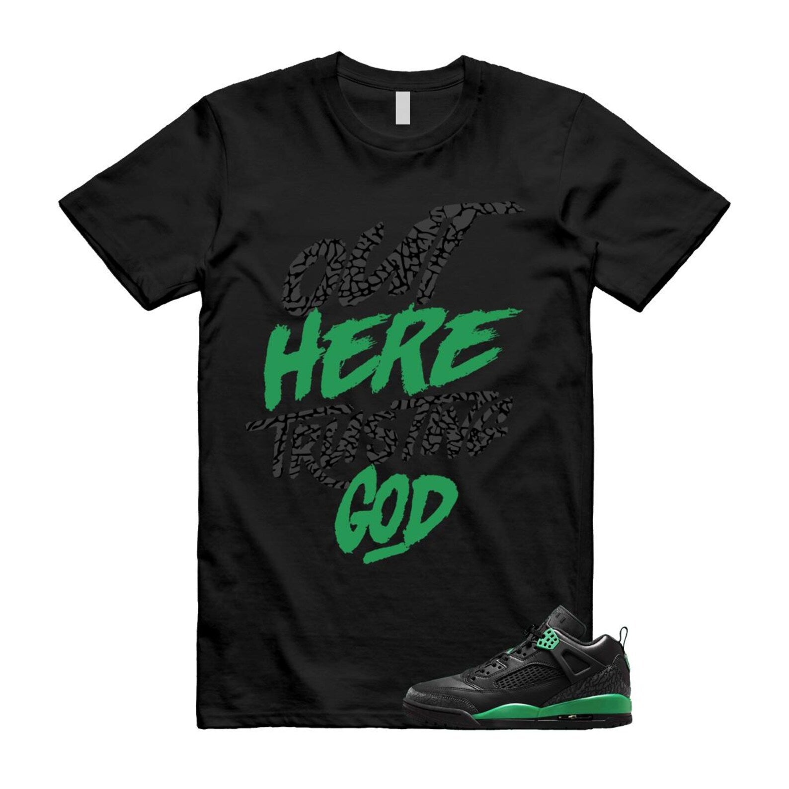 Spizike Pine Green Black Anthracite T Shirt Match TG, FQ1759-003 T-Shirt, Sneaker Match Tee