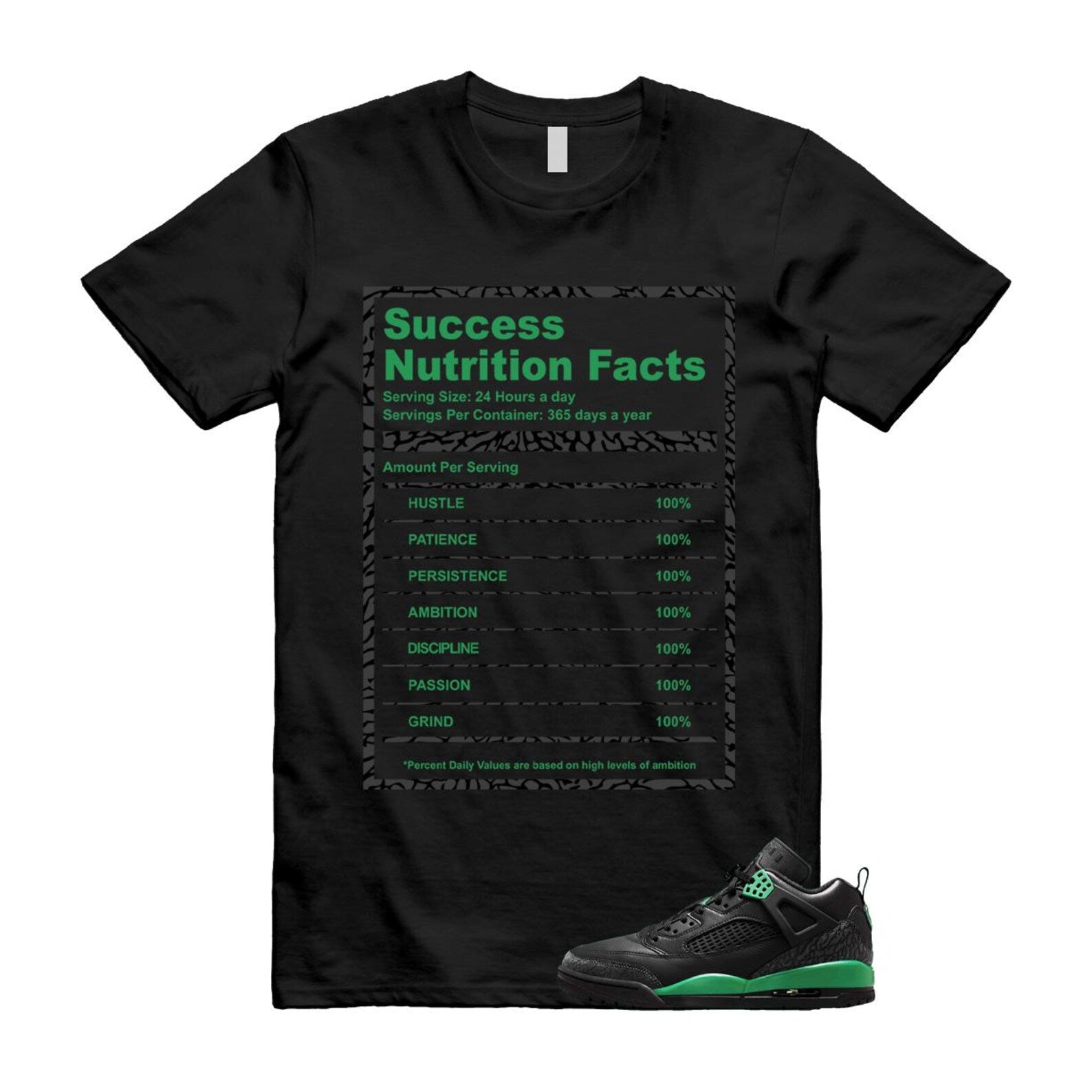 Spizike Pine Green Black Anthracite T Shirt Match SUCC, FQ1759-003 T-Shirt, Sneaker Match Tee
