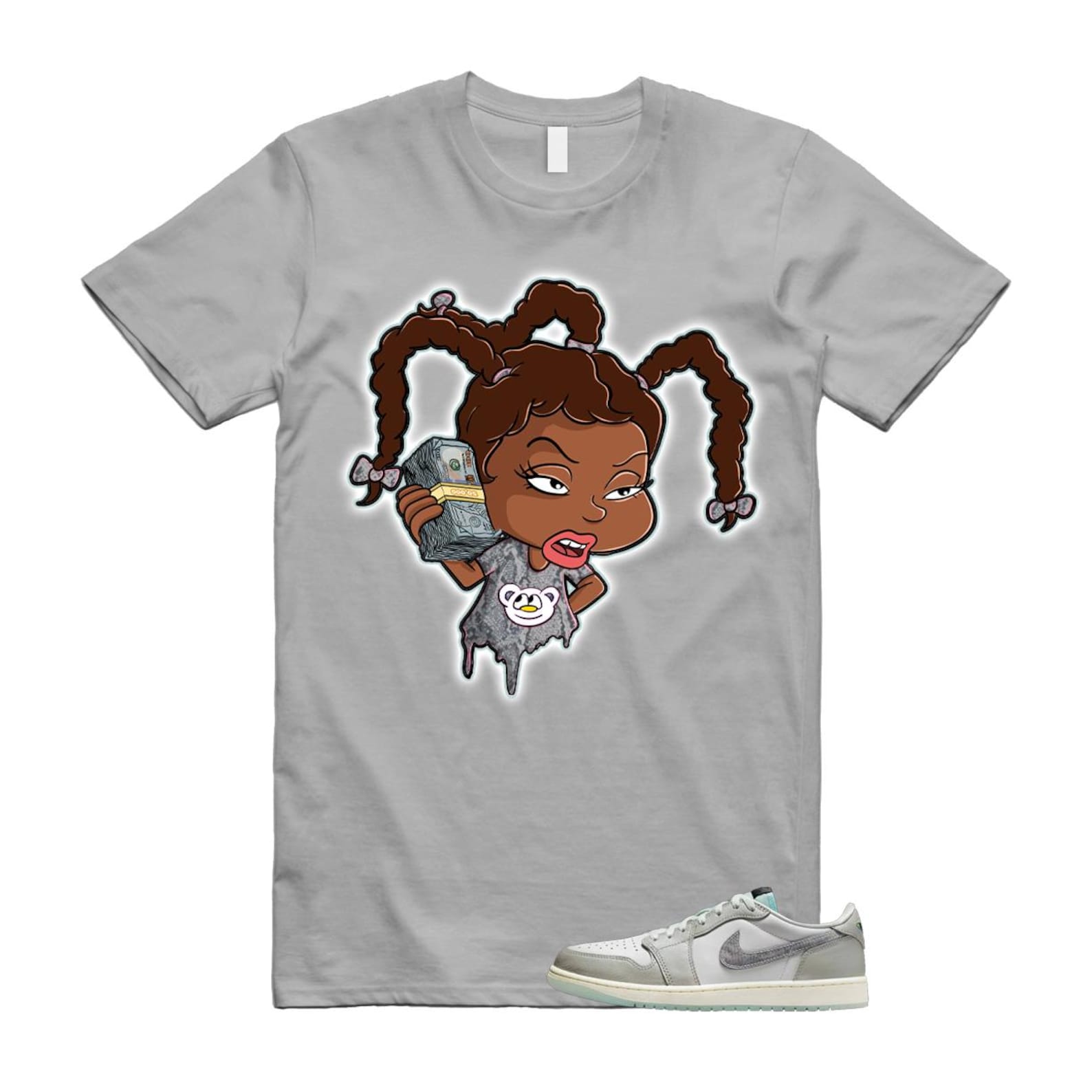 1 Year of the Snake Summit White Photon Dust Barely Green T Shirt Match SUSIE HF3144-100 T-Shirt, Sneaker Match Tee