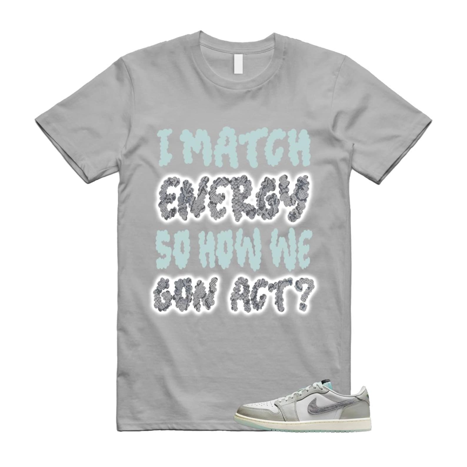 1 Year of the Snake Summit White Photon Dust Barely Green T Shirt Match I Match Energy HF3144-100 T-Shirt, Sneaker Match Tee