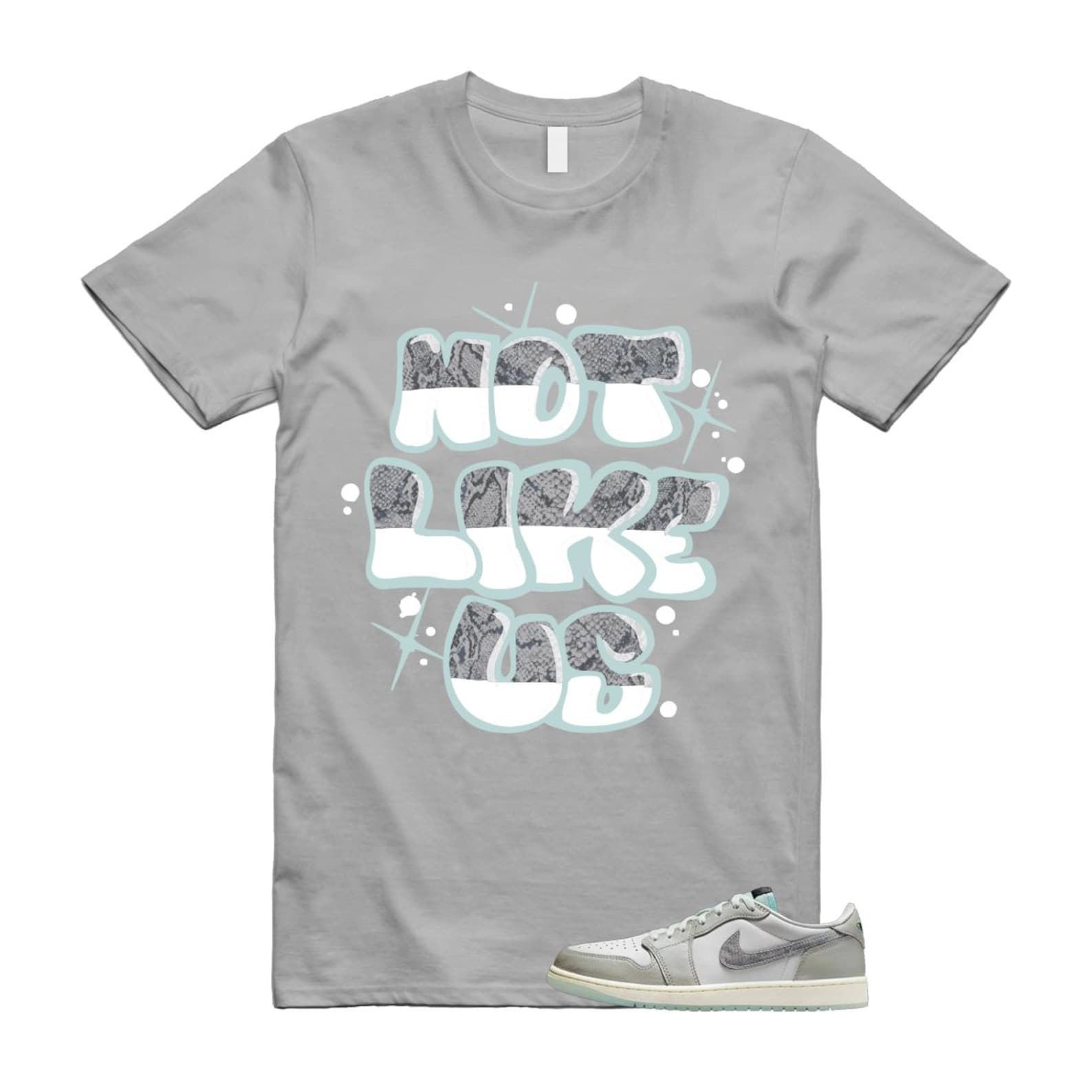 1 Year of the Snake Summit White Photon Dust Barely Green T Shirt Match Not Like Us HF3144-100 T-Shirt, Sneaker Match Tee