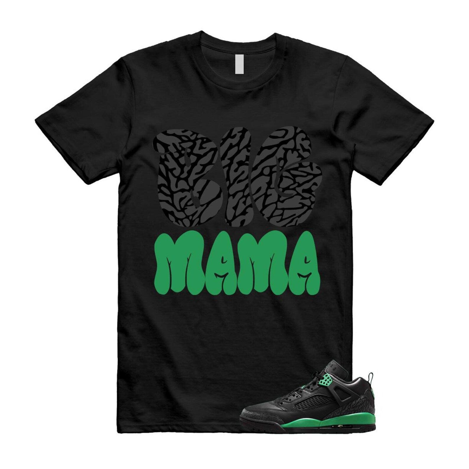 Spizike Pine Green Black Anthracite T Shirt Match MAMA, FQ1759-003 T-Shirt, Sneaker Match Tee