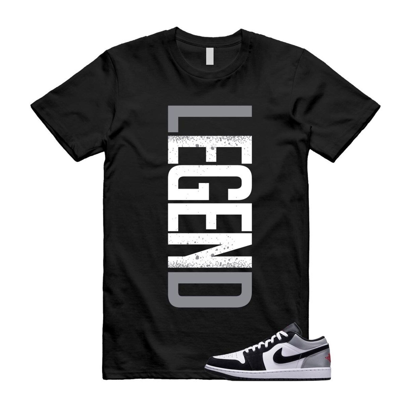 1 Black Matte Silver White Fire Red T Shirt Match LEGEND HF3148-106 T-Shirt, Sneaker Match Tee