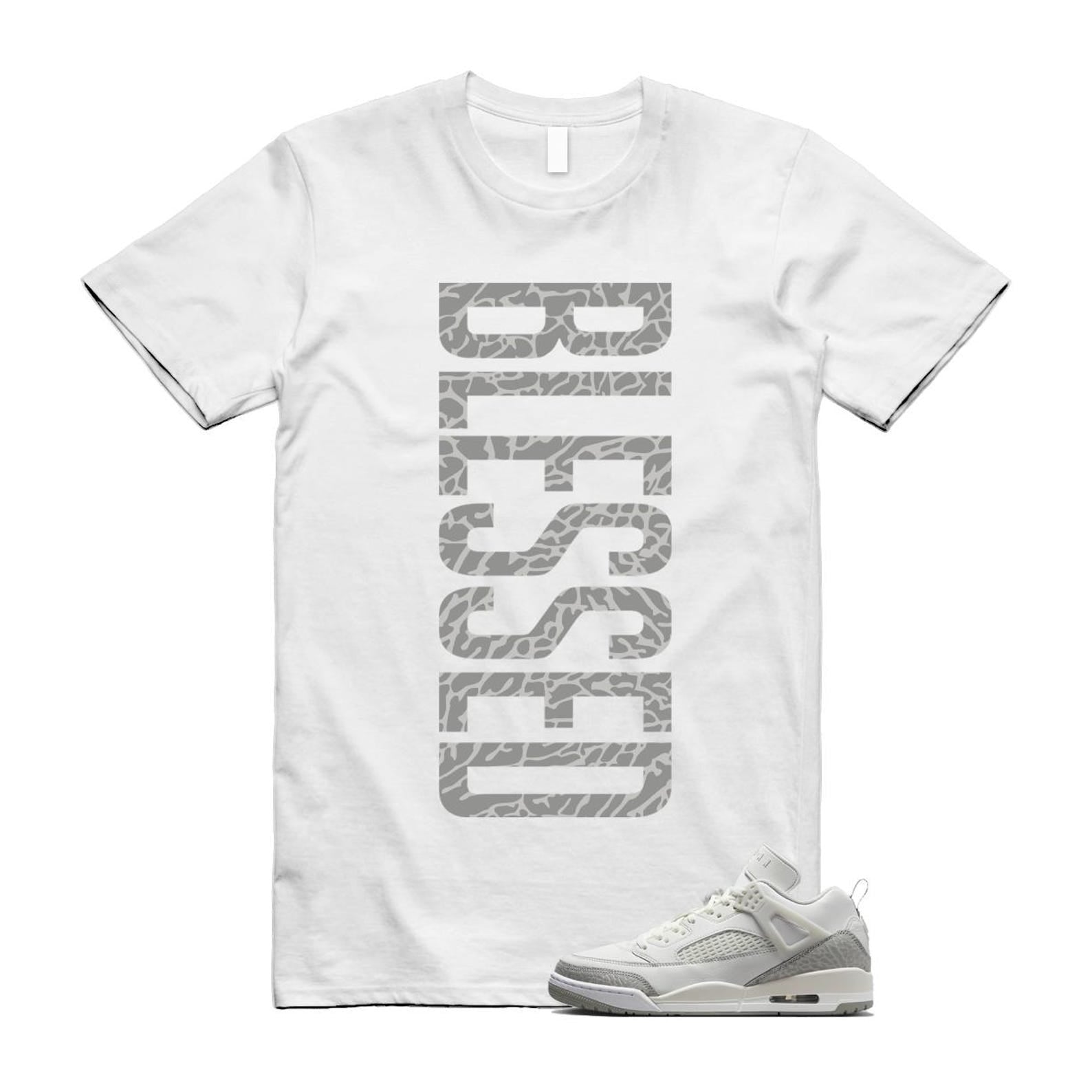 Spizike Summit White Photon Dust Phantom T Shirt Match VERTBLS HQ3602-121 T-Shirt, Sneaker Match Tee