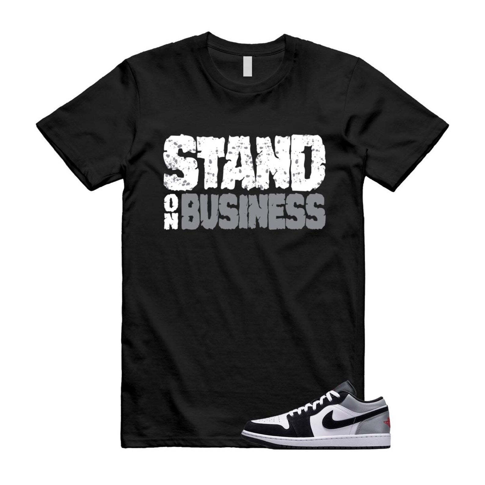1 Black Matte Silver White Fire Red T Shirt Match SOB HF3148-106 T-Shirt, Sneaker Match Tee