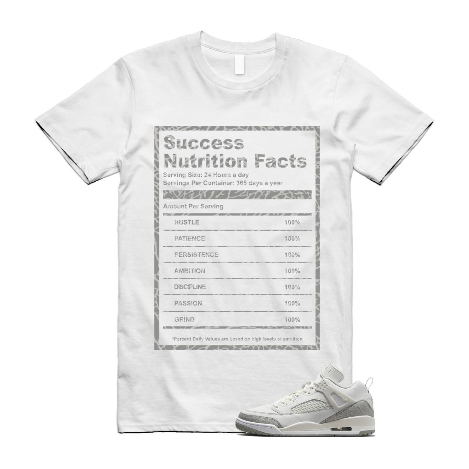 Spizike Summit White Photon Dust Phantom T Shirt Match SUCC HQ3602-121 T-Shirt, Sneaker Match Tee