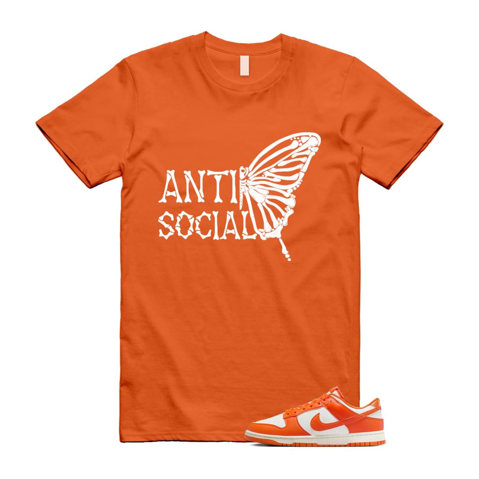 Dunk Syracuse Safety Orange White Pale Ivory T Shirt Match ASB HF5441-106 T-Shirt, Sneaker Match Tee