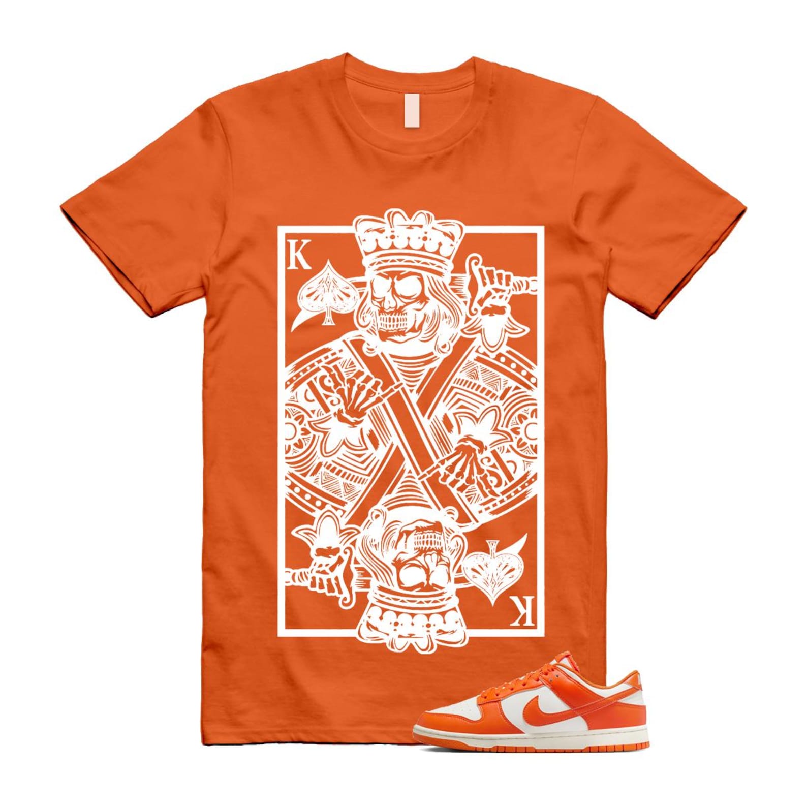 Dunk Syracuse Safety Orange White Pale Ivory T Shirt Match KC HF5441-106 T-Shirt, Sneaker Match Tee