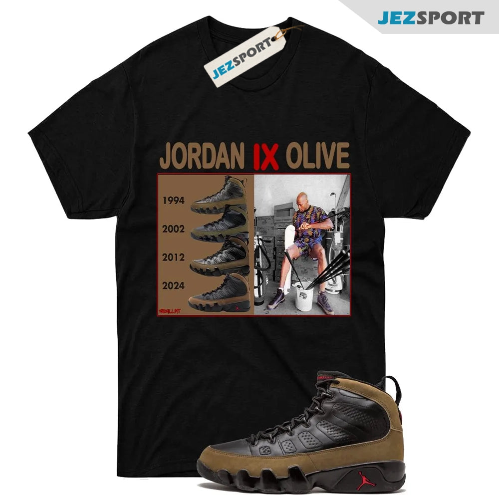 Jordan IX Olive Shirt to match the Air Jordan 9 Olive T-shirt, HV4794-030 Sneaker Match Tees T-Shirt, Sneaker Match Tee