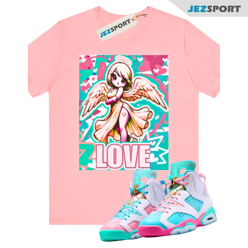 Anime Girl Tee Shirt To Match Air Jordan 6 Doernbecher Free Style T-shirt, IB6059-920 Sneaker Match Tees T-Shirt, Sneaker Match Tee