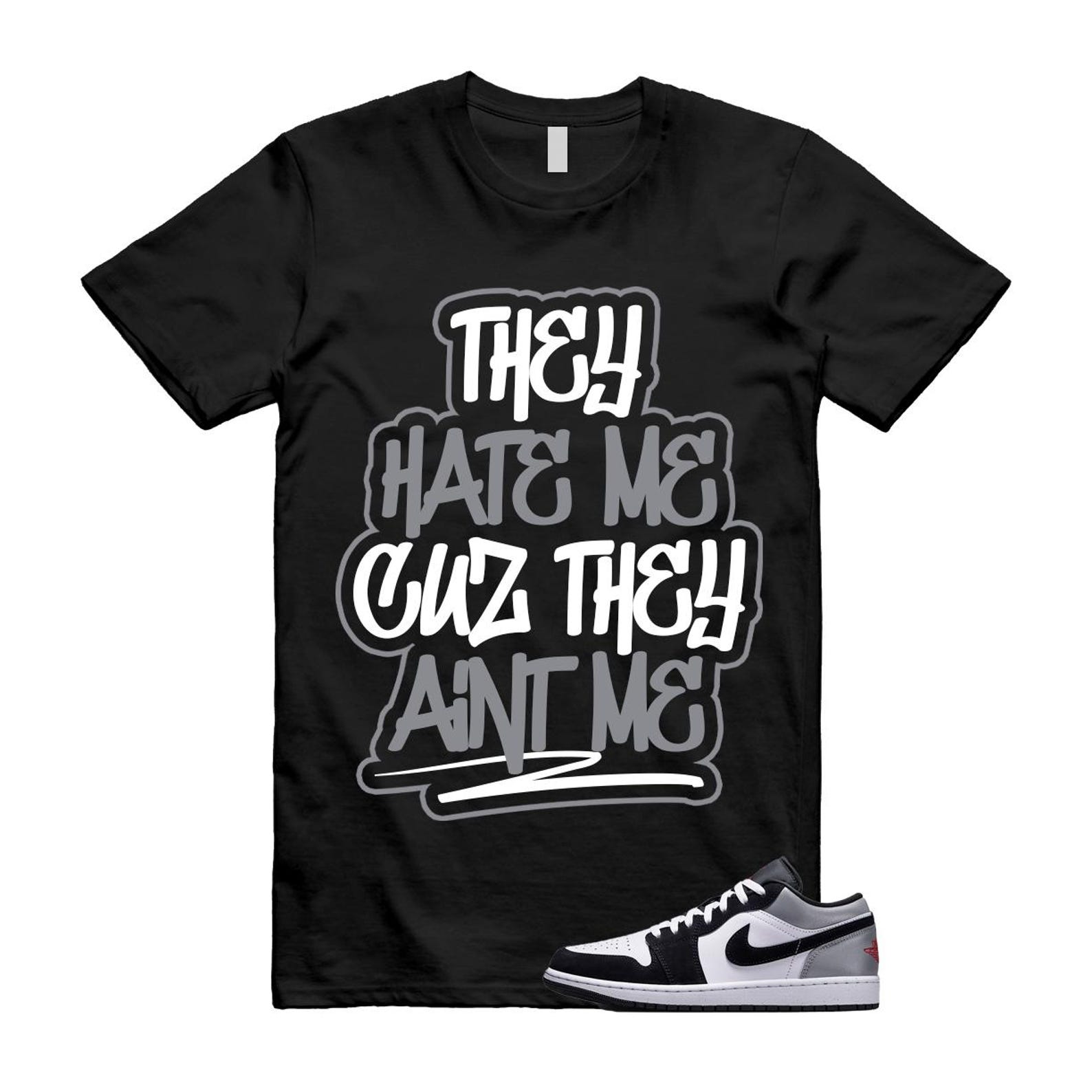 1 Black Matte Silver White Fire Red T Shirt Match AINT HF3148-106 T-Shirt, Sneaker Match Tee