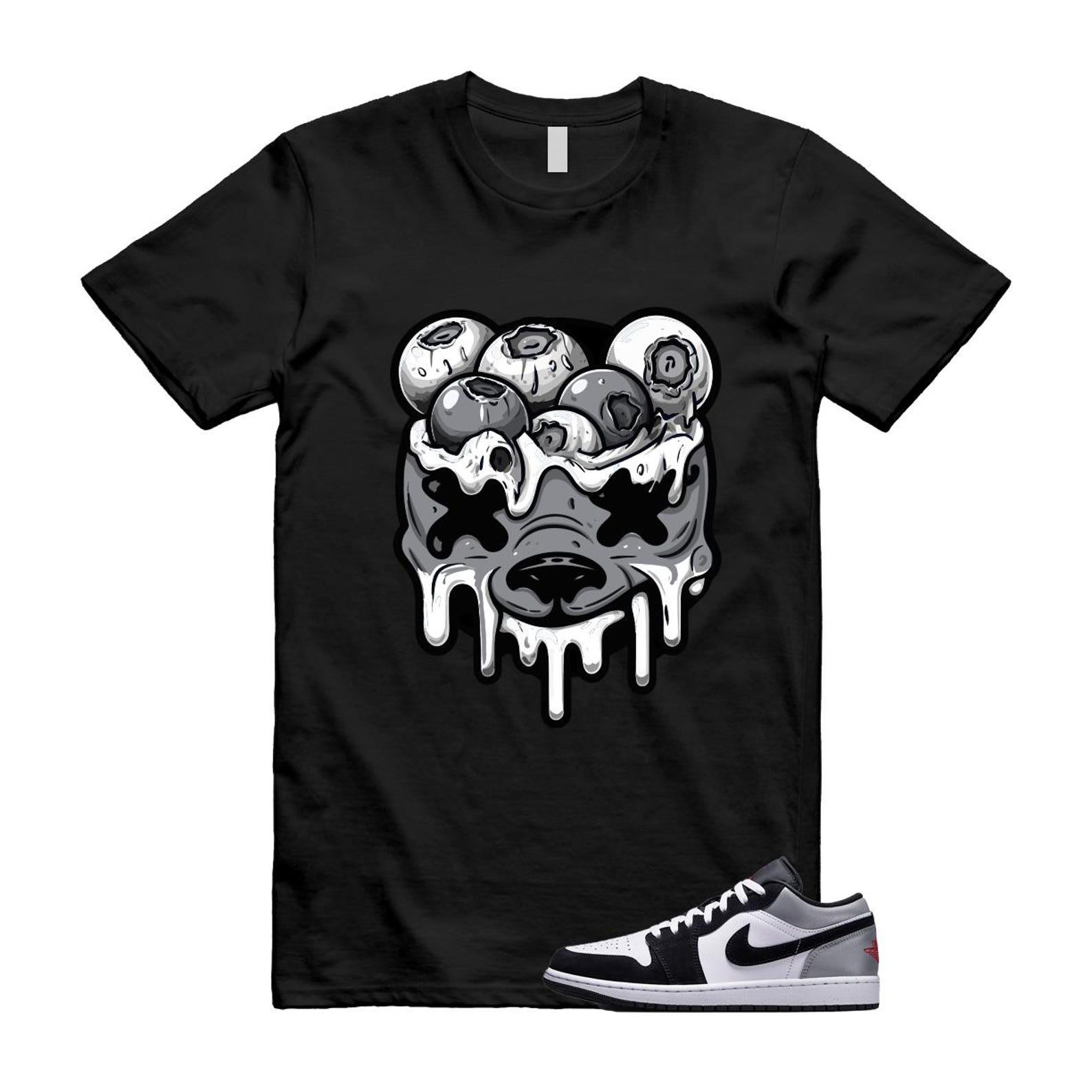 1 Black Matte Silver White Fire Red T Shirt Match DBEAR HF3148-106 T-Shirt, Sneaker Match Tee