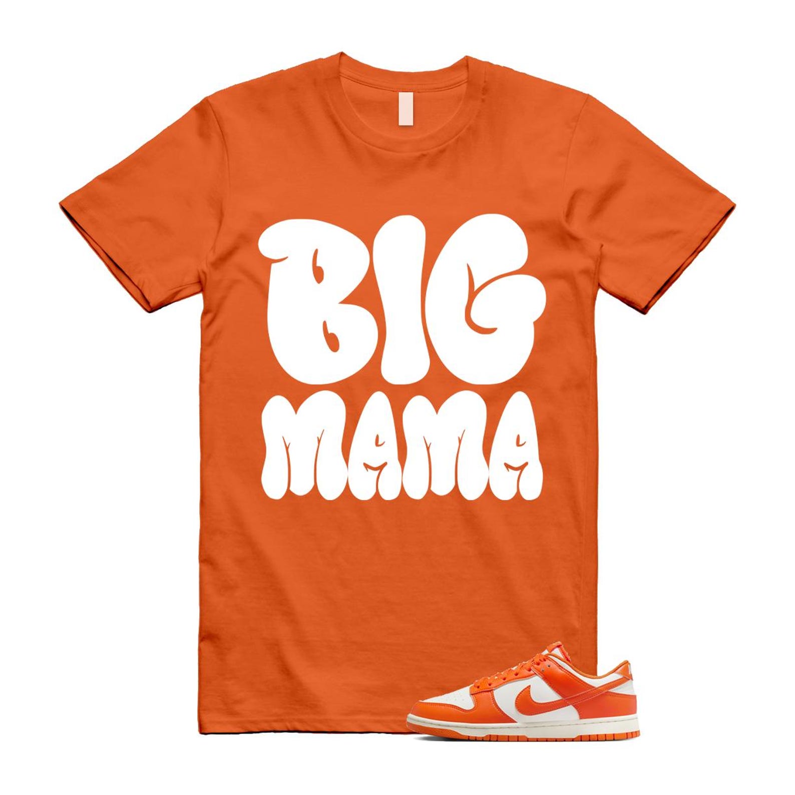 Dunk Syracuse Safety Orange White Pale Ivory T Shirt Match MAMA HF5441-106 T-Shirt, Sneaker Match Tee