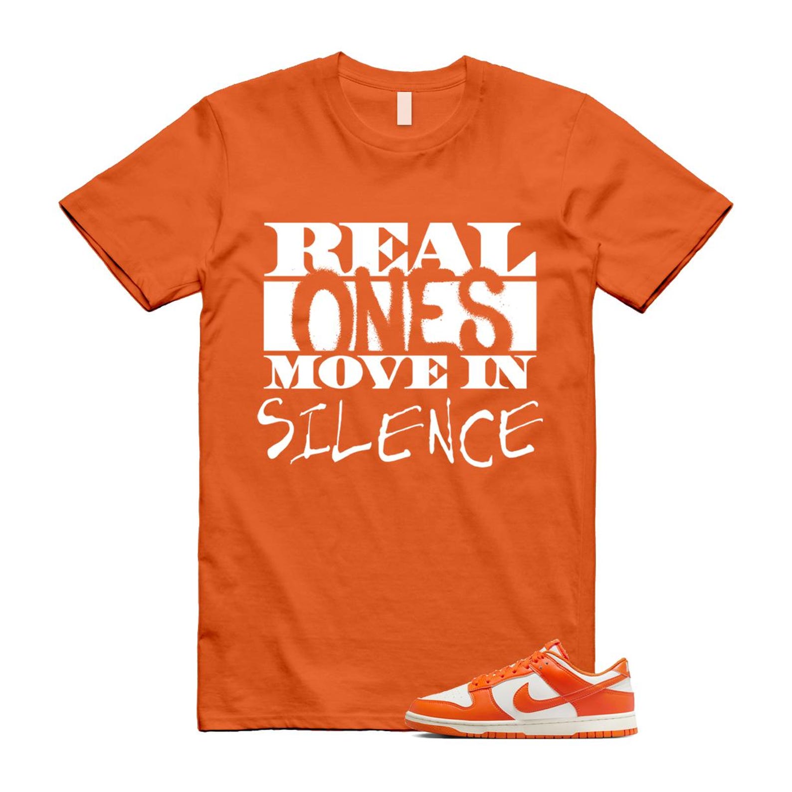Dunk Syracuse Safety Orange White Pale Ivory T Shirt Match REAL HF5441-106 T-Shirt, Sneaker Match Tee