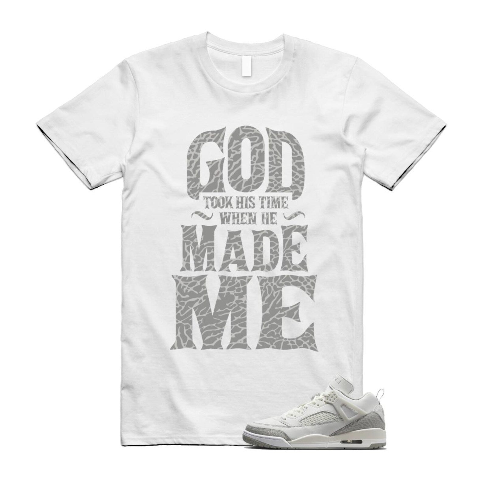Spizike Summit White Photon Dust Phantom T Shirt Match GTHT HQ3602-121 T-Shirt, Sneaker Match Tee