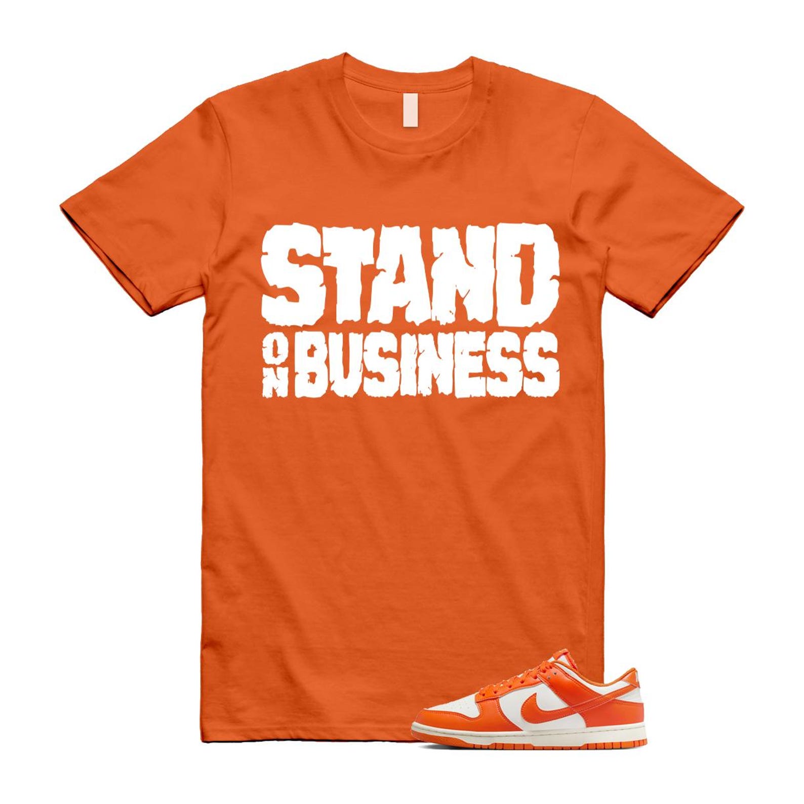 Dunk Syracuse Safety Orange White Pale Ivory T Shirt Match SOB HF5441-106 T-Shirt, Sneaker Match Tee