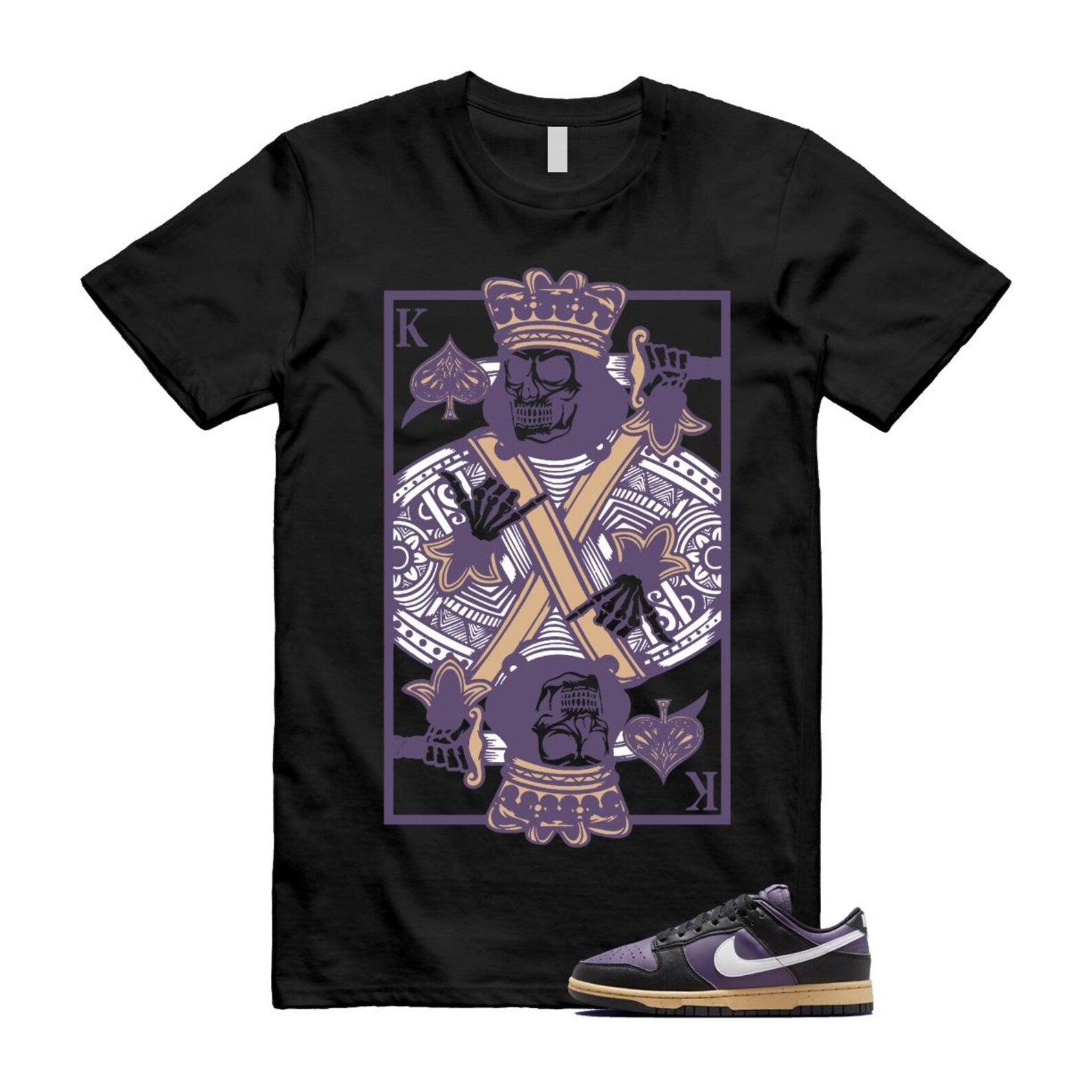 Dunk Dark Raisin Black White Sesame Next Nature T Shirt Match KC DD1873-500 T-Shirt, Sneaker Match Tee