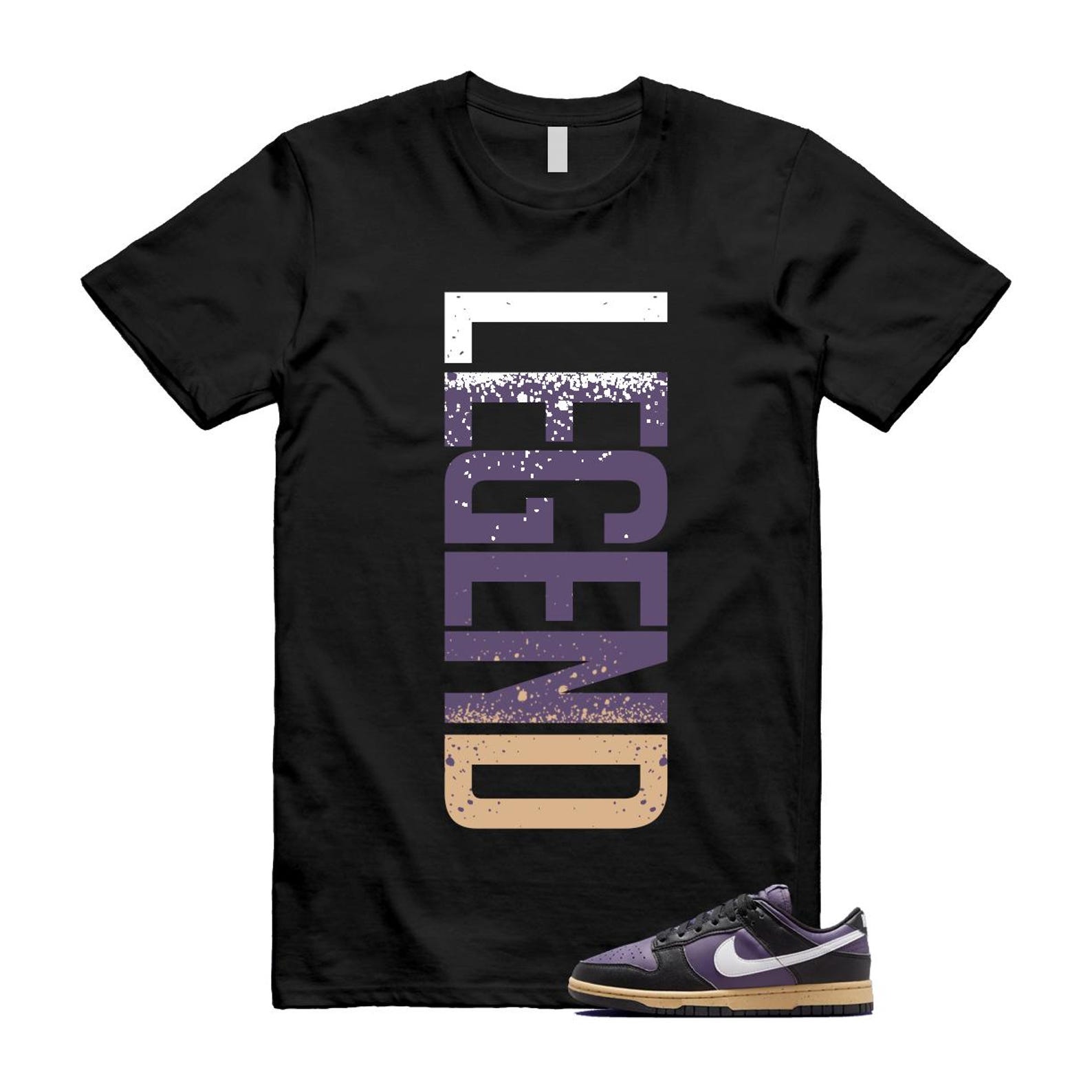Dunk Dark Raisin Black White Sesame Next Nature T Shirt Match LEGEND DD1873-500 T-Shirt, Sneaker Match Tee