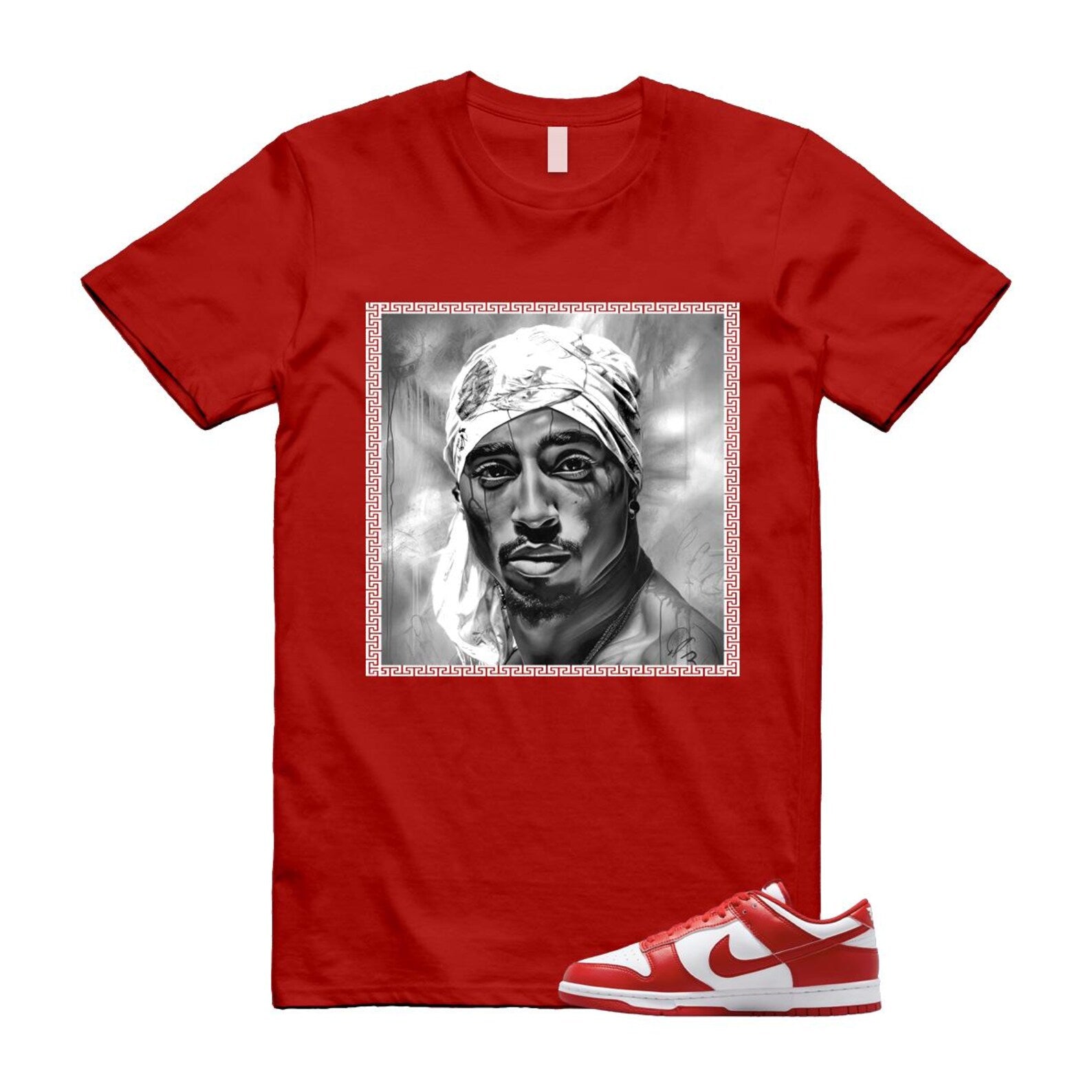 Dunk St Johns University Red White 2025 T Shirt Match PAC CU1727-100 T-Shirt, Sneaker Match Tee