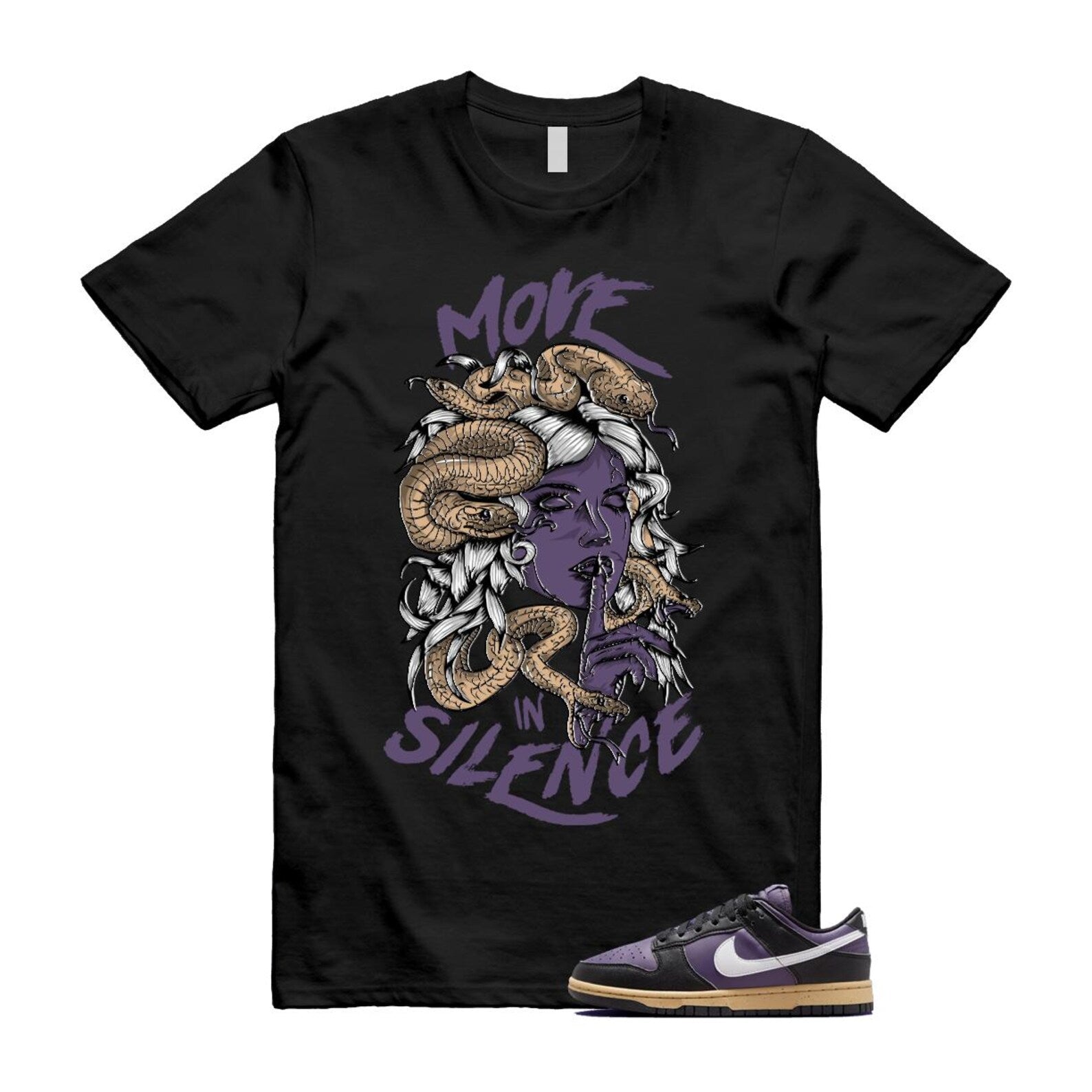 Dunk Dark Raisin Black White Sesame Next Nature T Shirt Match MIS DD1873-500 T-Shirt, Sneaker Match Tee