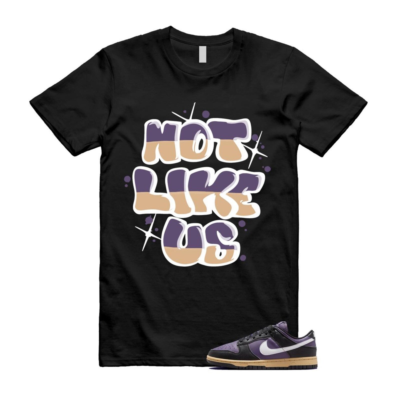 Dunk Dark Raisin Black White Sesame Next Nature T Shirt Match NLU DD1873-500 T-Shirt, Sneaker Match Tee