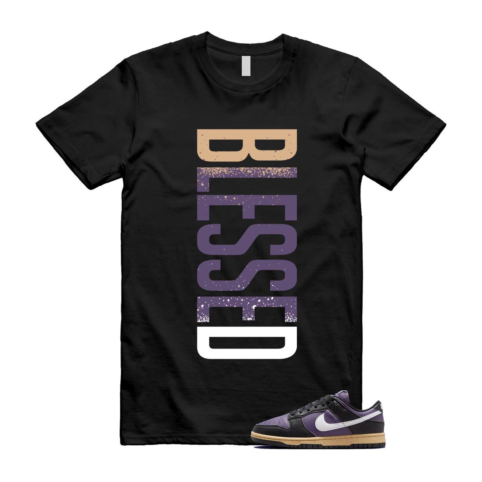 Dunk Dark Raisin Black White Sesame Next Nature T Shirt Match VERTBLS DD1873-500 T-Shirt, Sneaker Match Tee