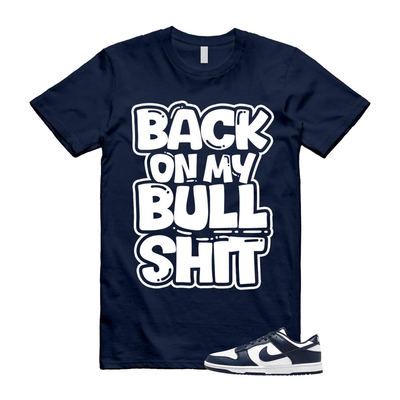 Dunk Midnight Navy White Low T Shirt Match BULL HF5441-107 T-Shirt, Sneaker Match Tee