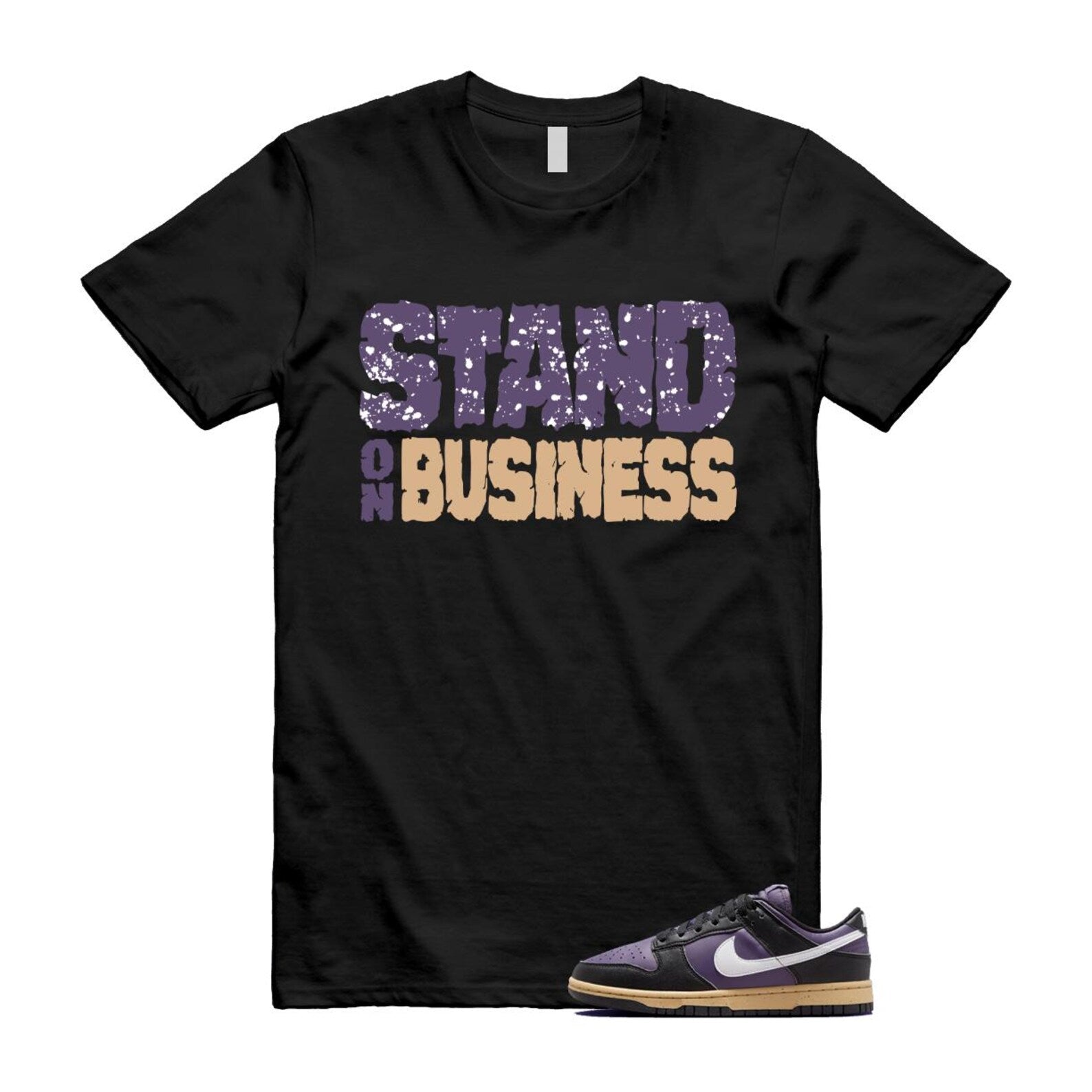 Dunk Dark Raisin Black White Sesame Next Nature T Shirt Match SOB DD1873-500 T-Shirt, Sneaker Match Tee