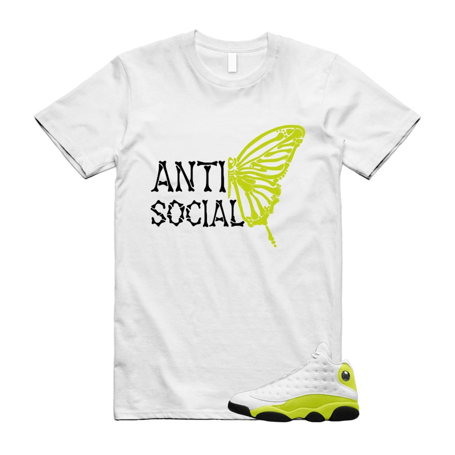 13 Bright Cactus White Black T Shirt Match ASB, 414571-131 T-Shirt, Sneaker Match Tee